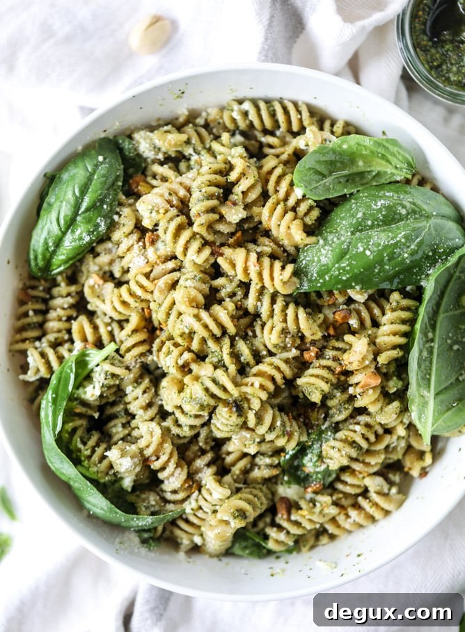 Pistachio Pesto Pasta Salad