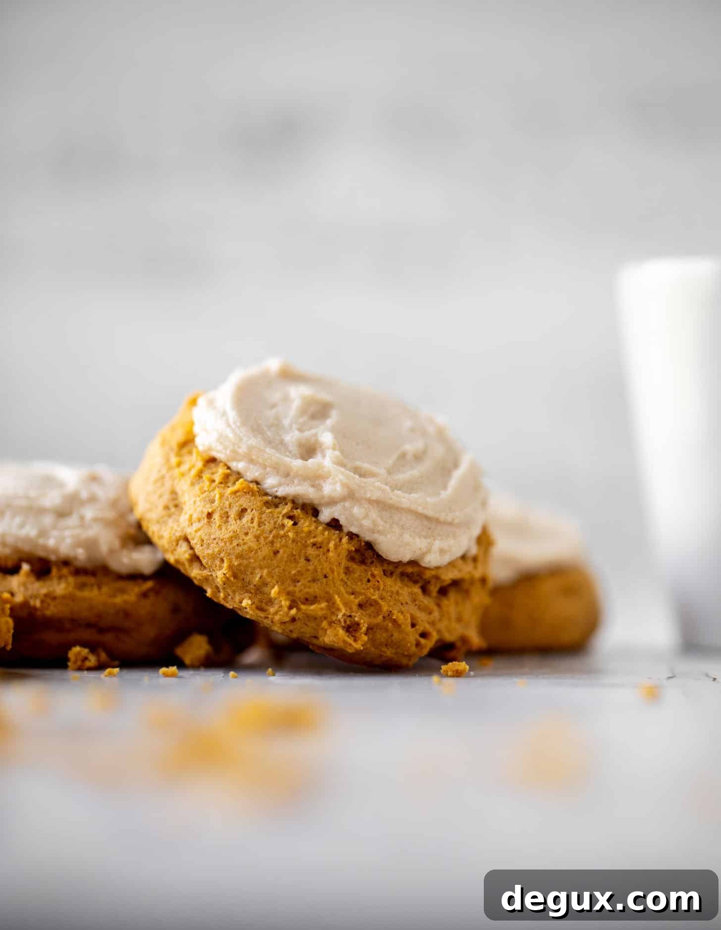 Brown Butter Pumpkin Cookies with Vanilla Icing 2 brown butter iced pumpkin cookies