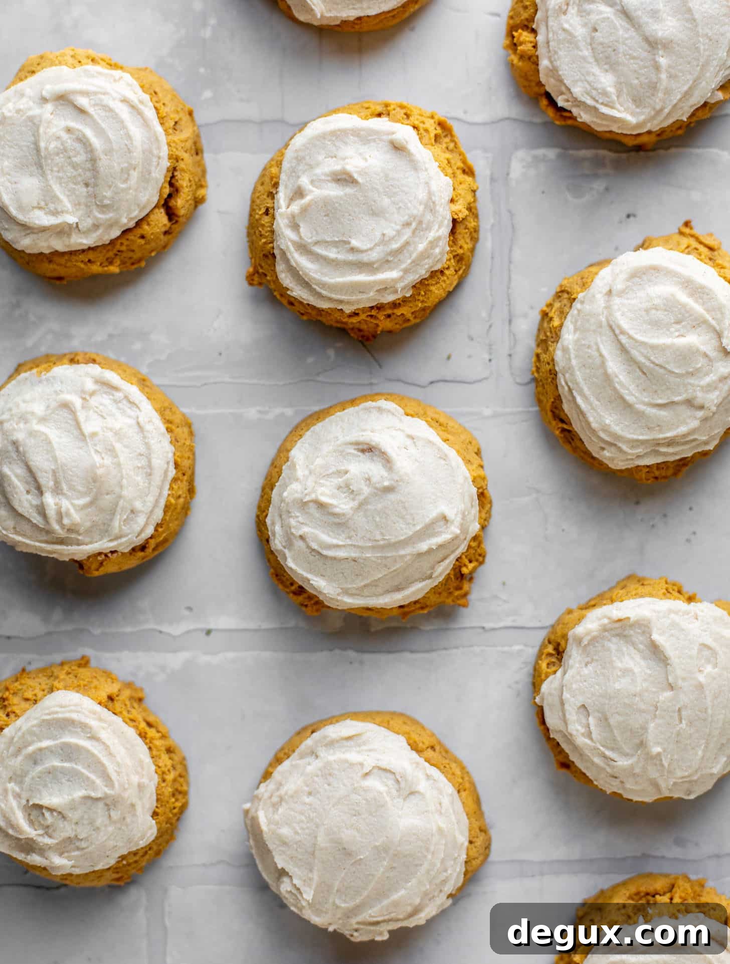 Brown Butter Pumpkin Cookies with Vanilla Icing 7 brown butter iced pumpkin cookies