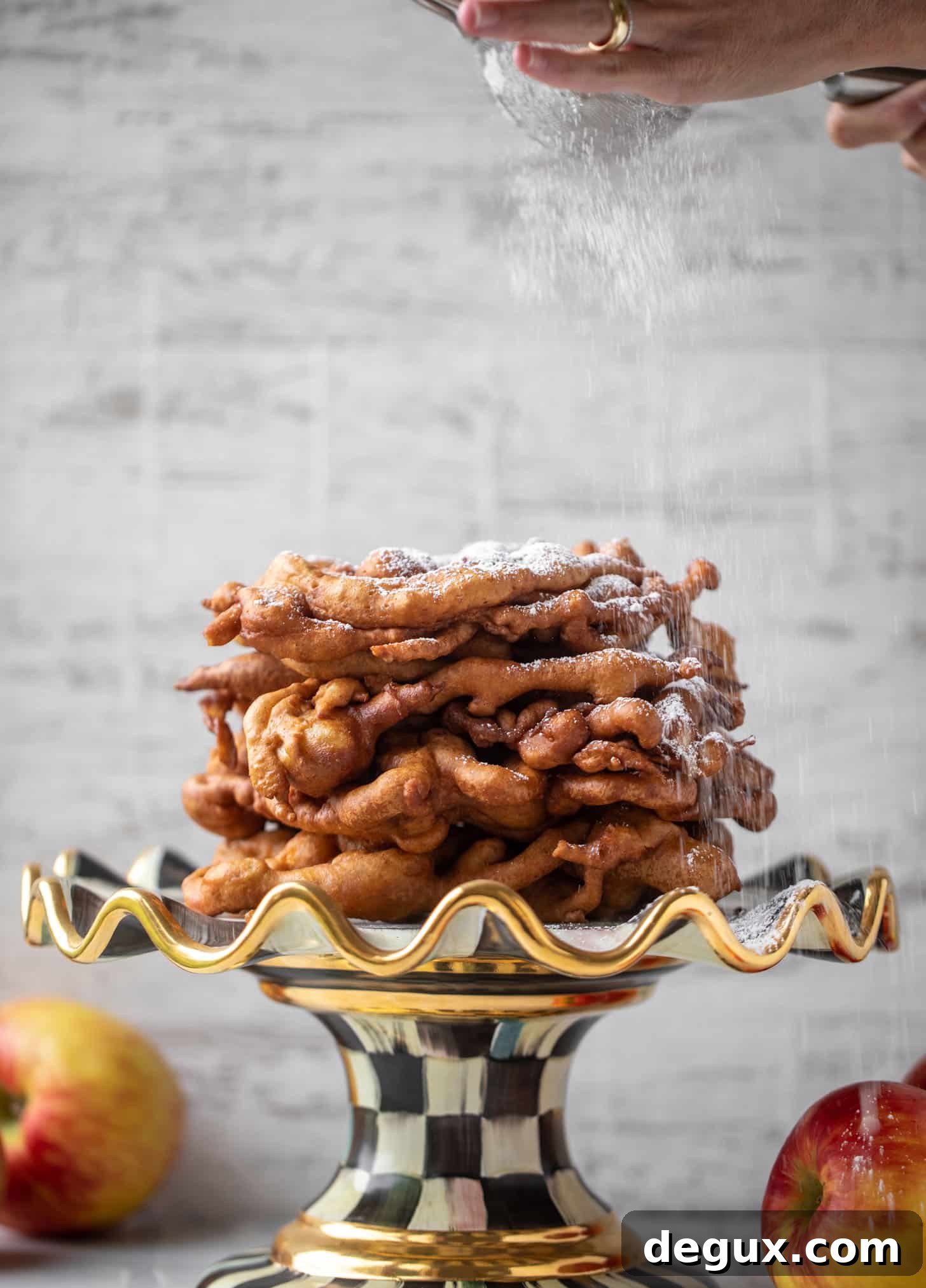 apple cider funnel cakes