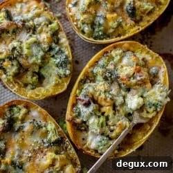 Broccoli Cheddar Stuffed Spaghetti Squash Recipe 9 img 68097 8