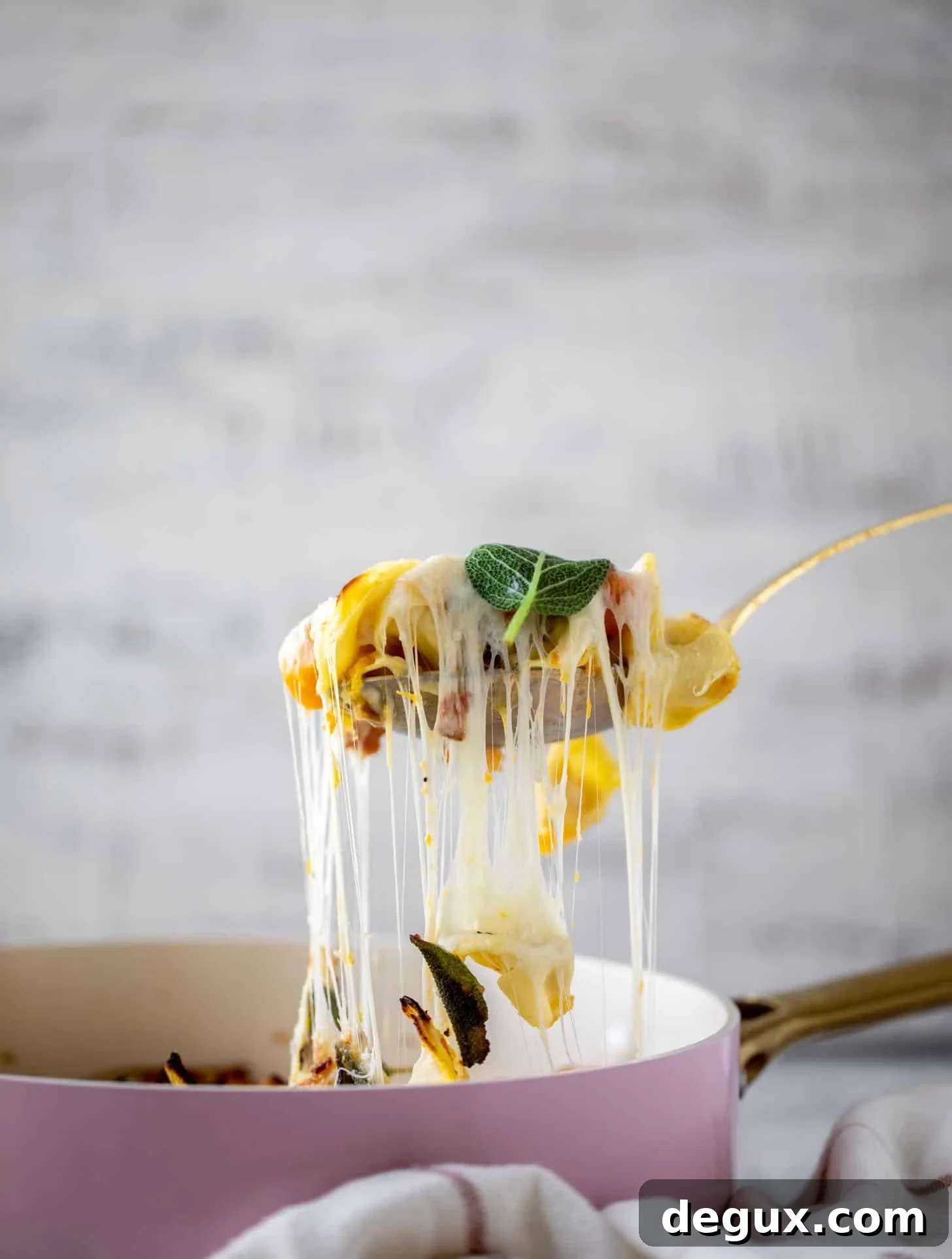 harvest tortellini skillet with butternut squash and sage