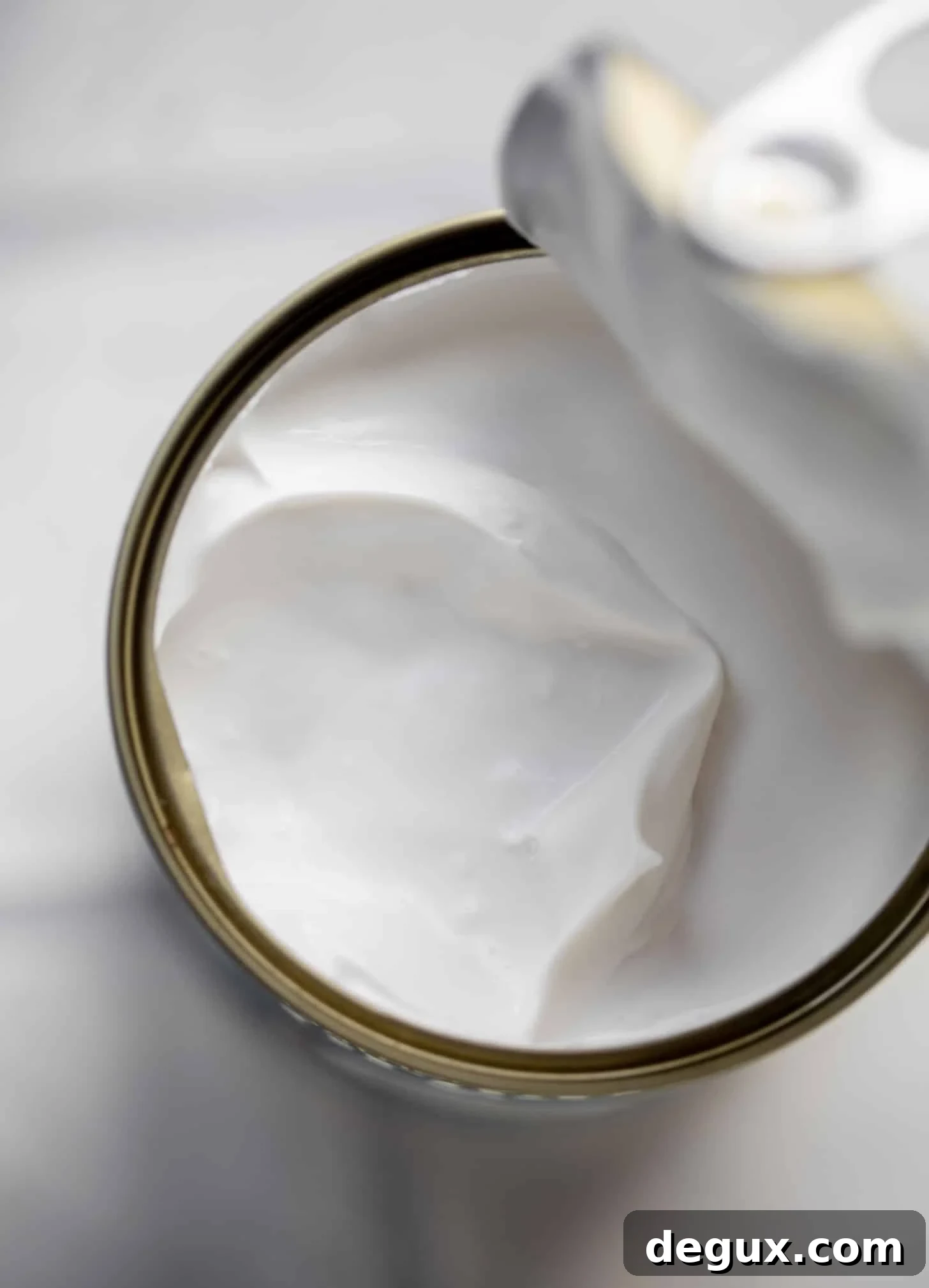 can of cold coconut milk