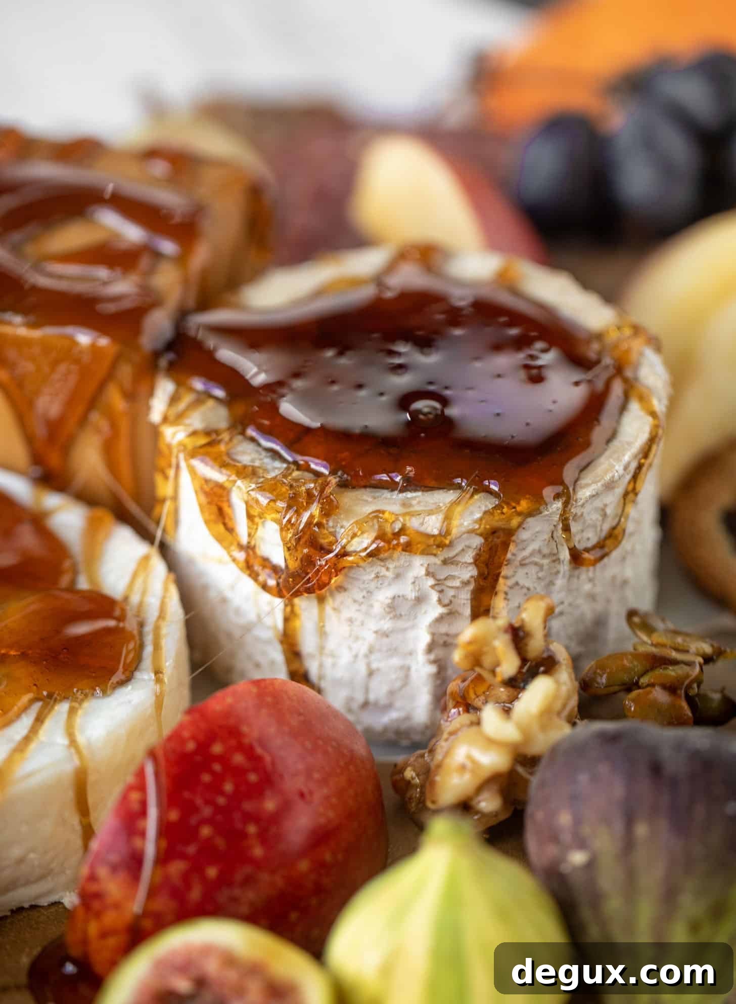 Autumn Cheese Board Featuring Bourbon Crackling Caramel 4 autumn cheese board with bourbon crackling caramel and honey roasted pepitas