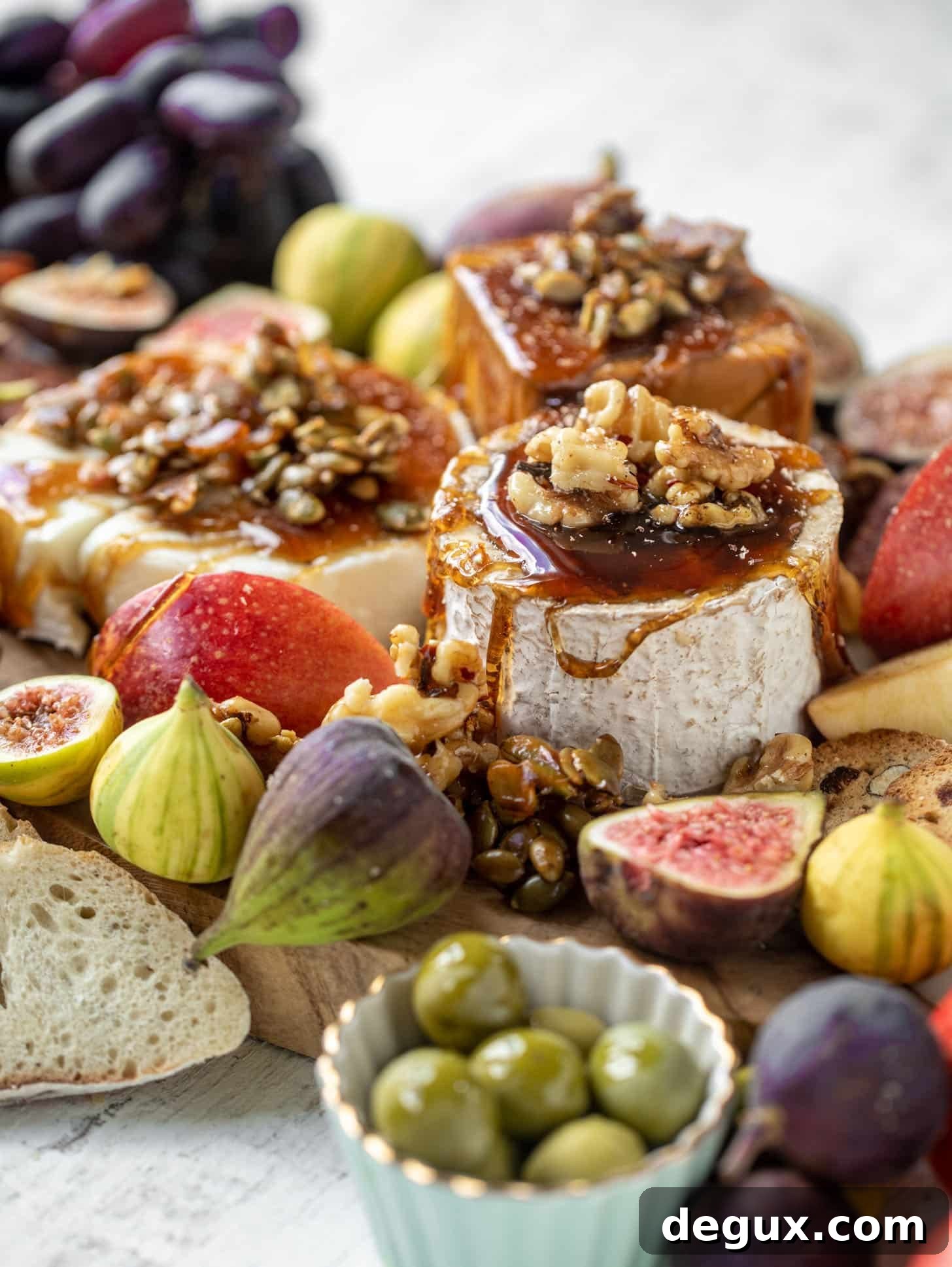 Autumn Cheese Board Featuring Bourbon Crackling Caramel 5 autumn cheese board with bourbon crackling caramel and honey roasted pepitas