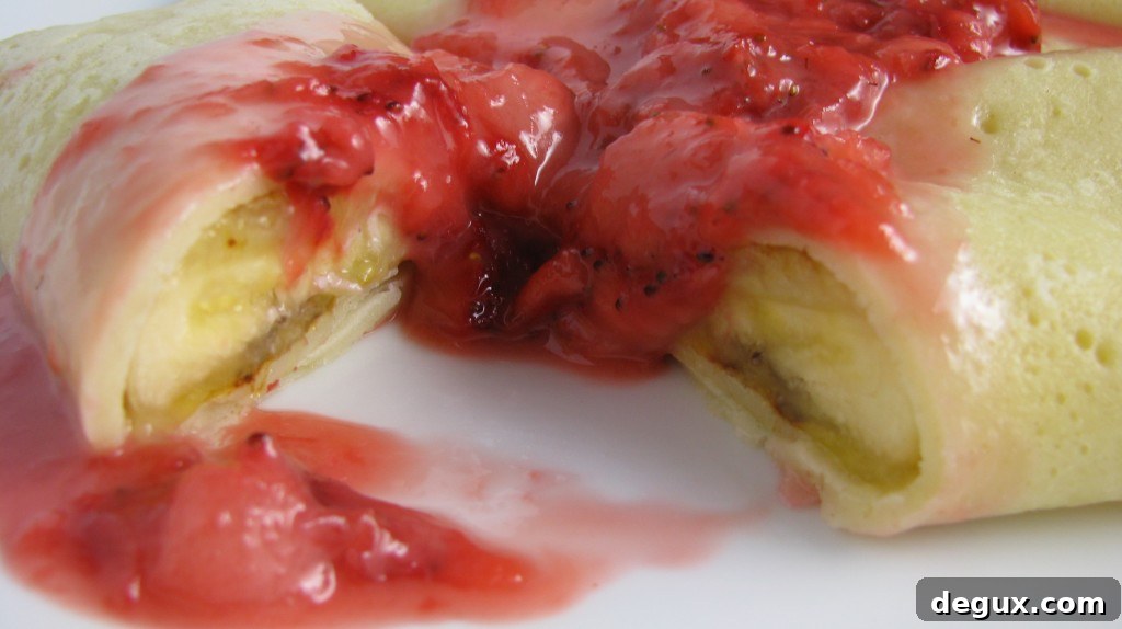 Grilled Banana Crepes
