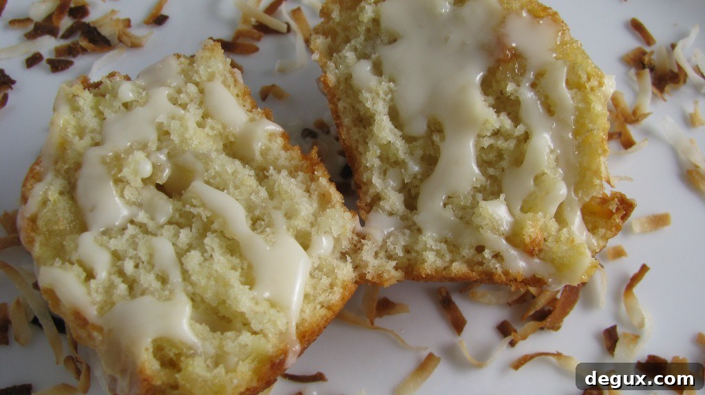 Whole Wheat Banana Coconut Muffins