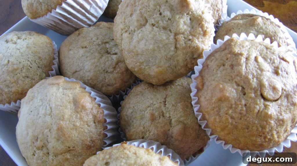 Peanut Butter Banana Bread Muffins