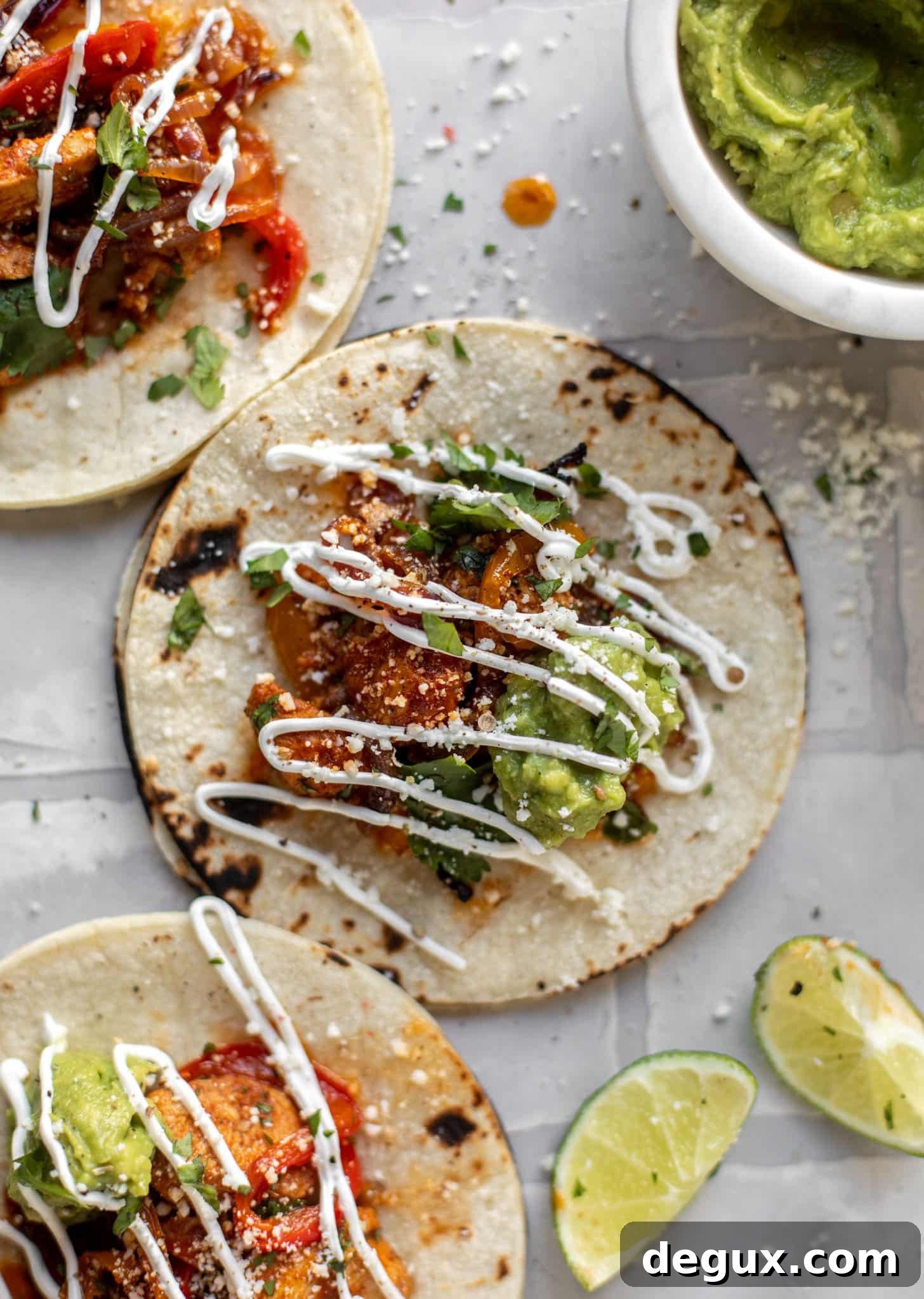 Lime Sheet-Pan Chicken Fajitas with Quick Guacamole 11 sheet pan chicken fajitas