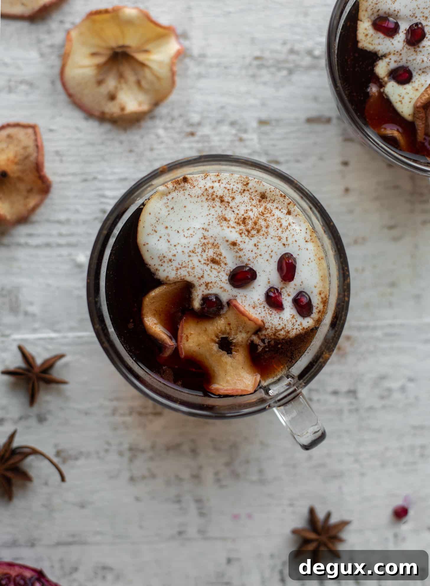 hot pomegranate cider