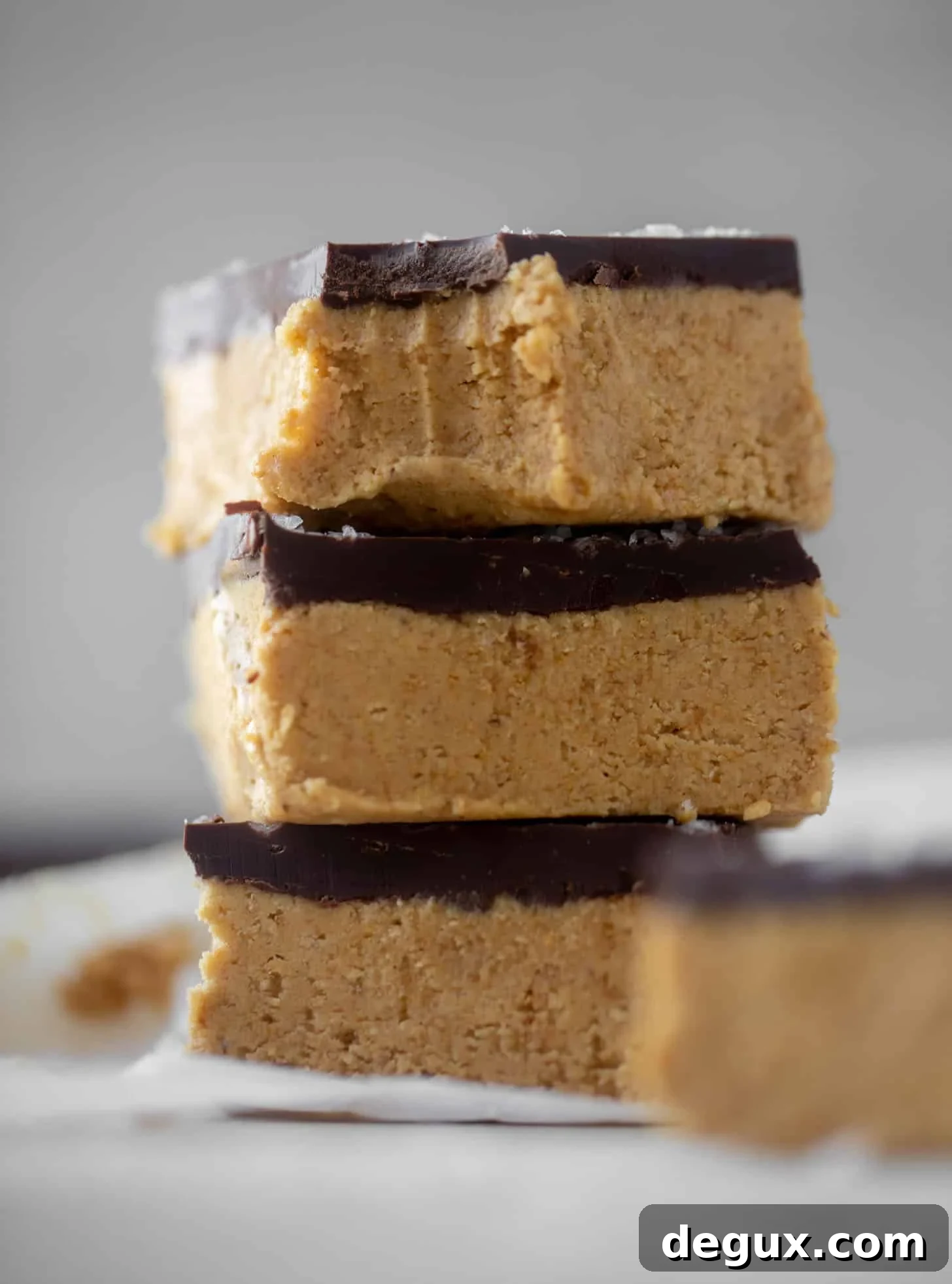 Salted Peanut Butter Cup Bar Recipe — Chewy Chocolate-Peanut Bars 4 salted peanut butter cup bars