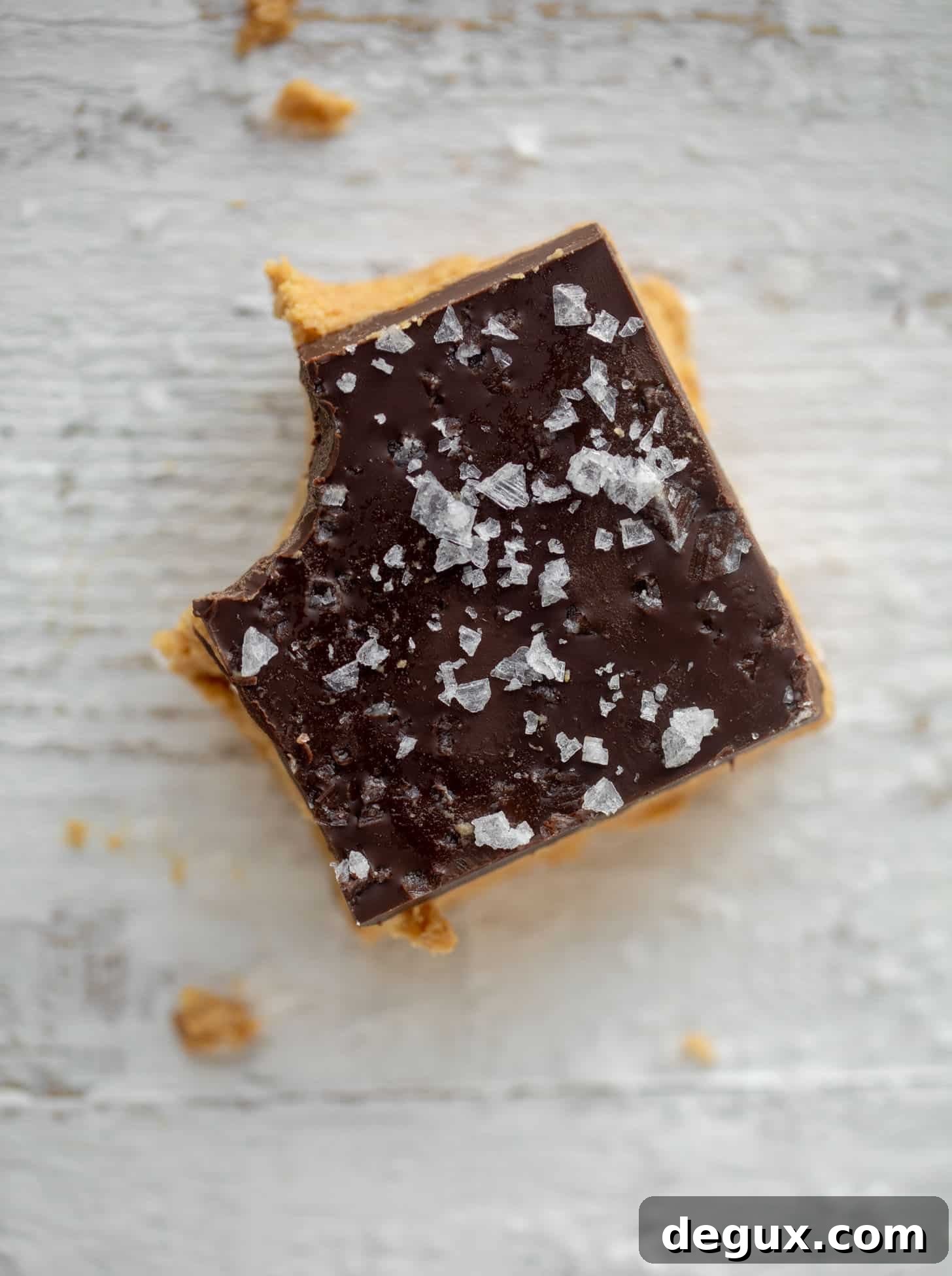 Salted Peanut Butter Cup Bar Recipe — Chewy Chocolate-Peanut Bars 5 salted peanut butter cup bars
