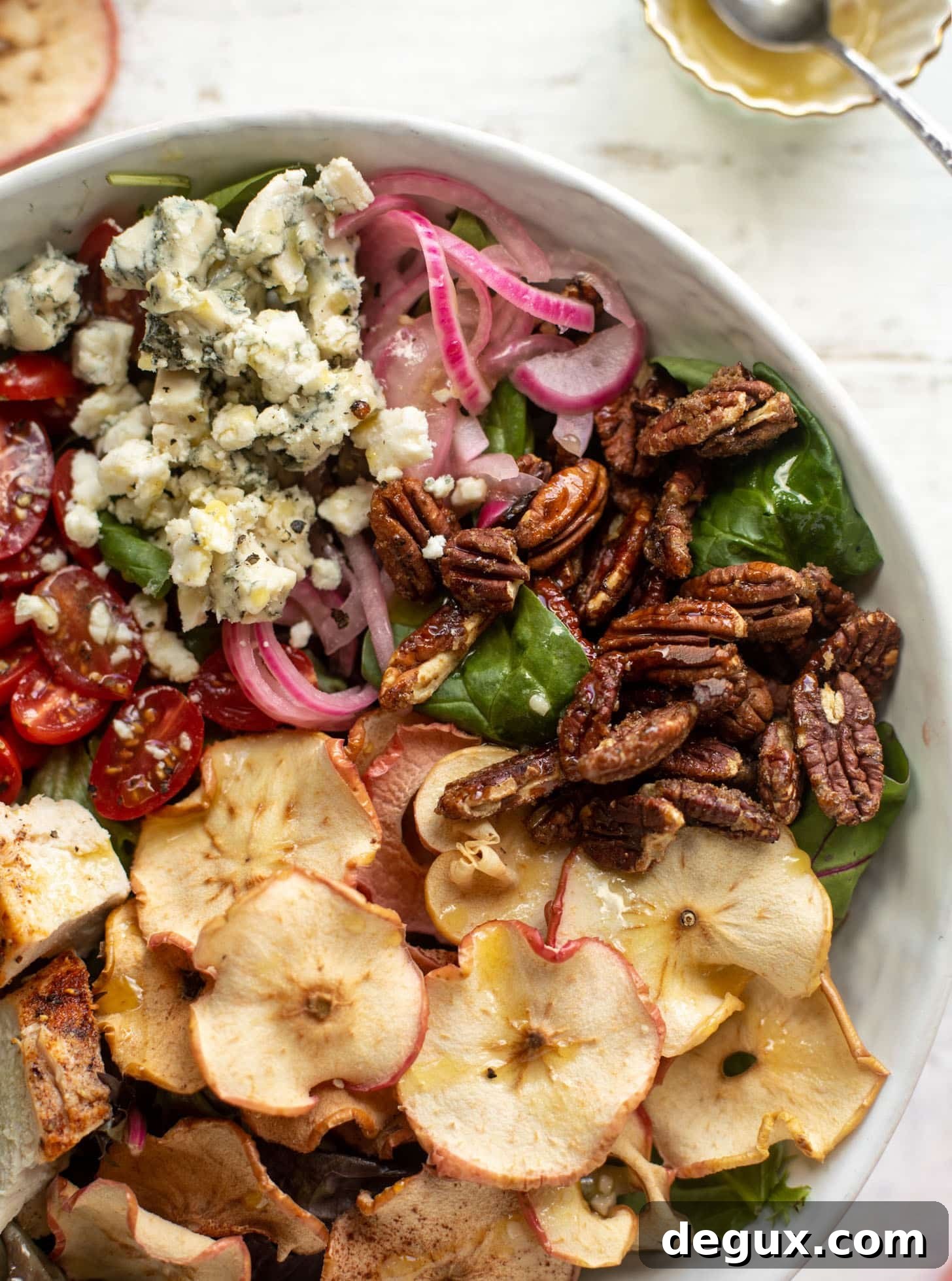 fuji apple chicken salad with champagne vinaigrette