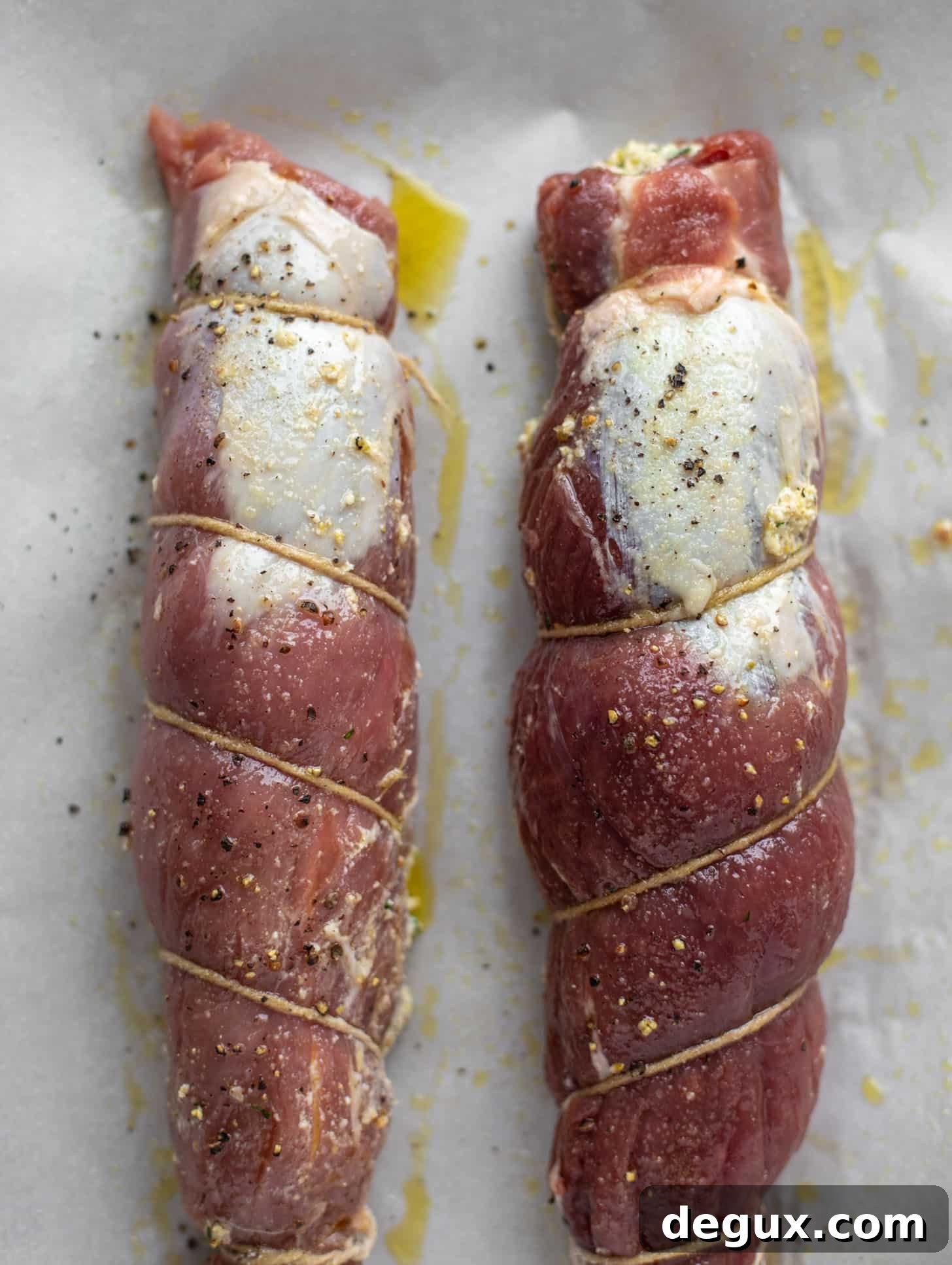pork tenderloin ready for the oven