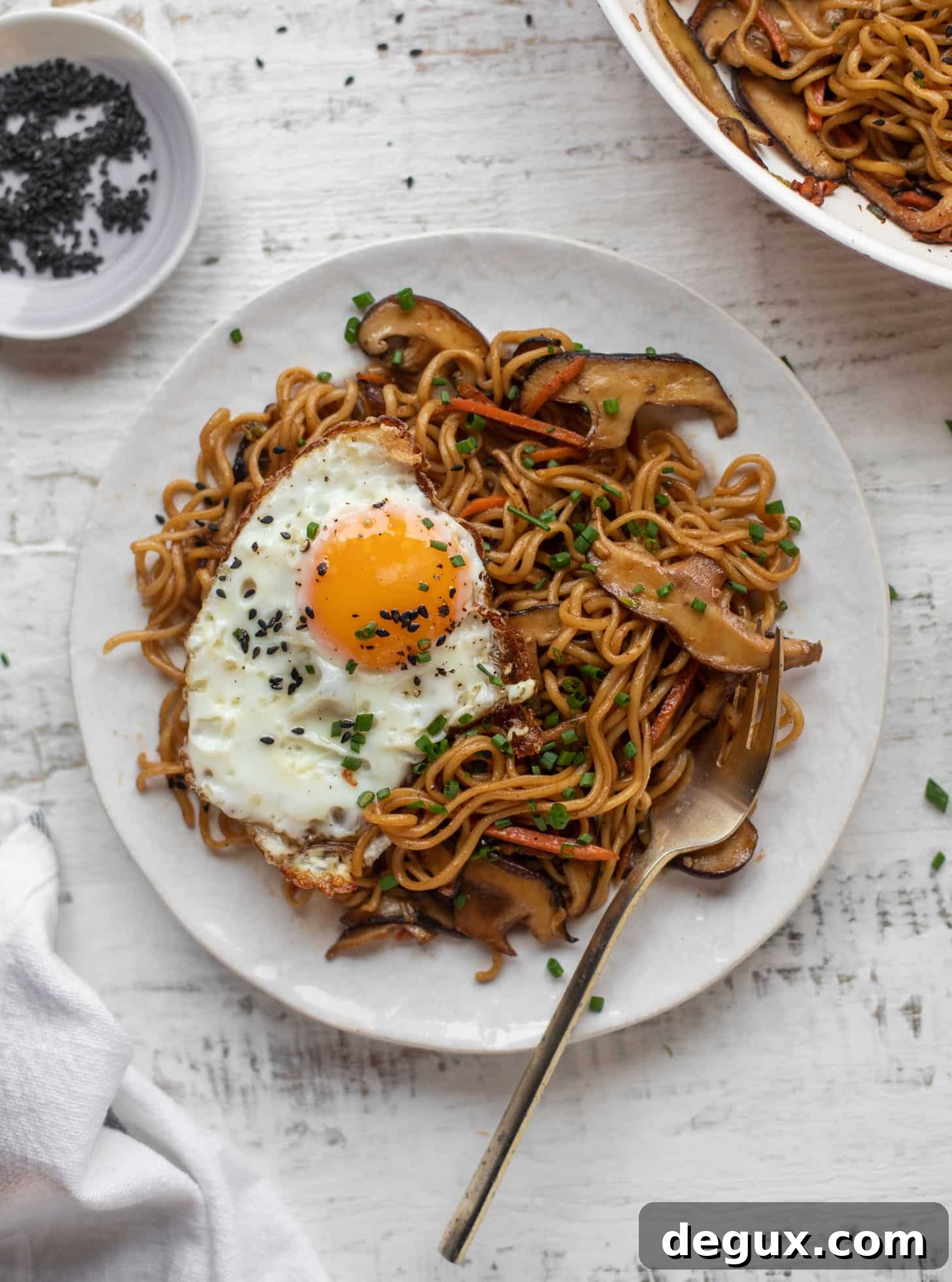 20-Minute Vegetable Ramen with Sesame Fried Eggs 9 20 minute ramen noodles with sesame fried eggs