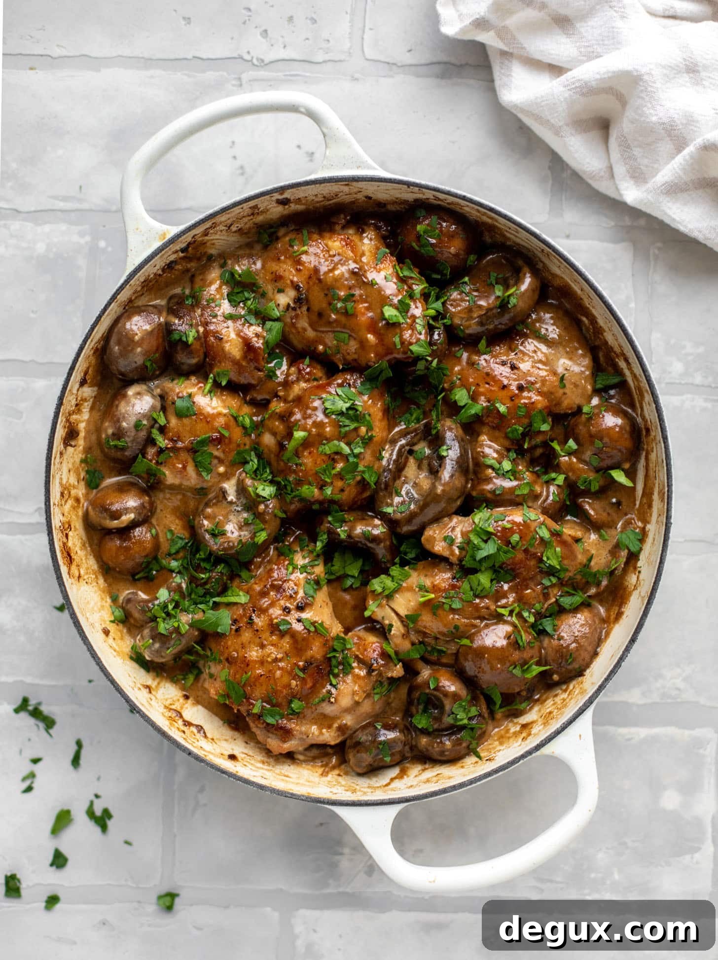 creamy balsamic chicken and mushrooms