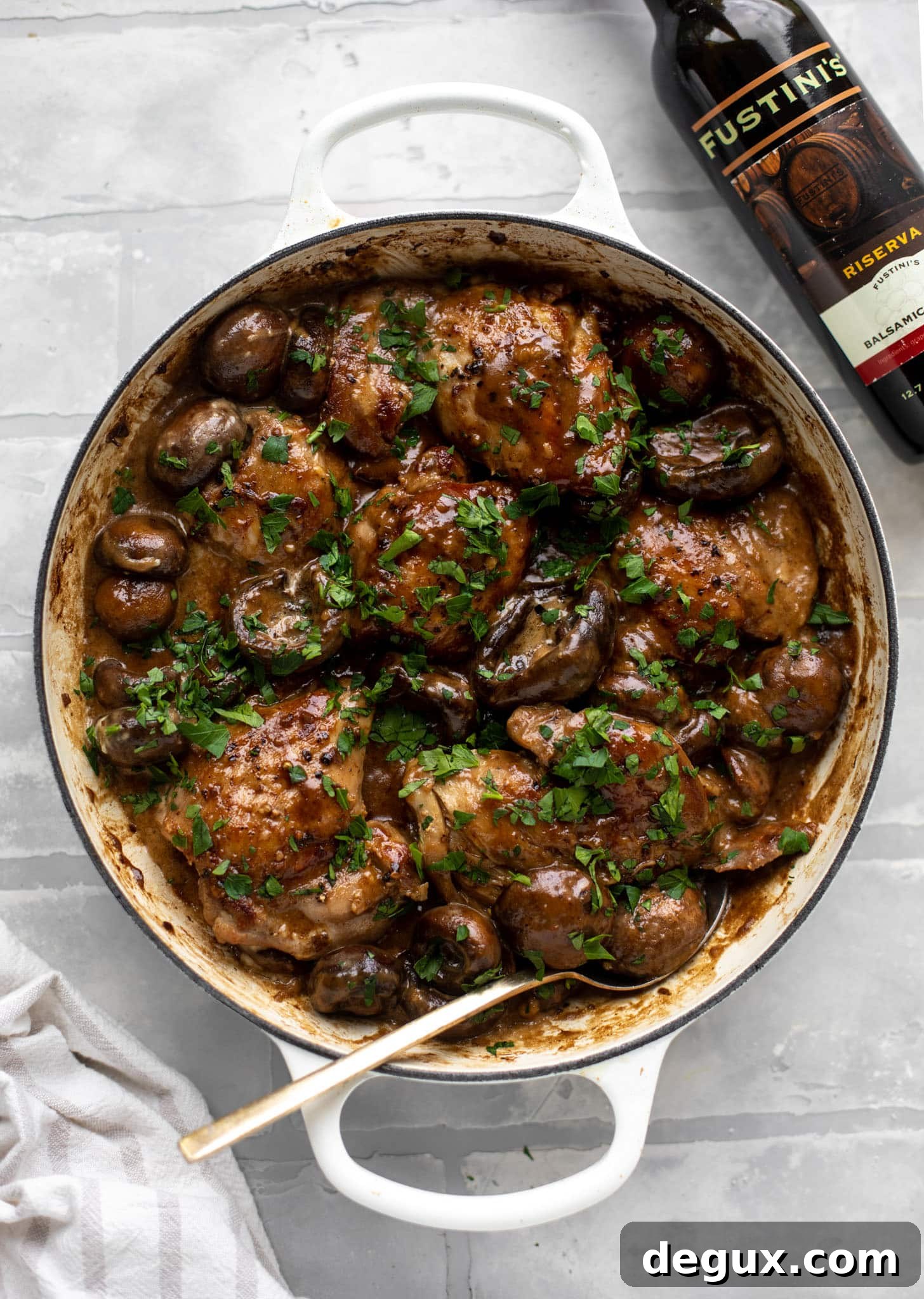 creamy balsamic chicken and mushrooms