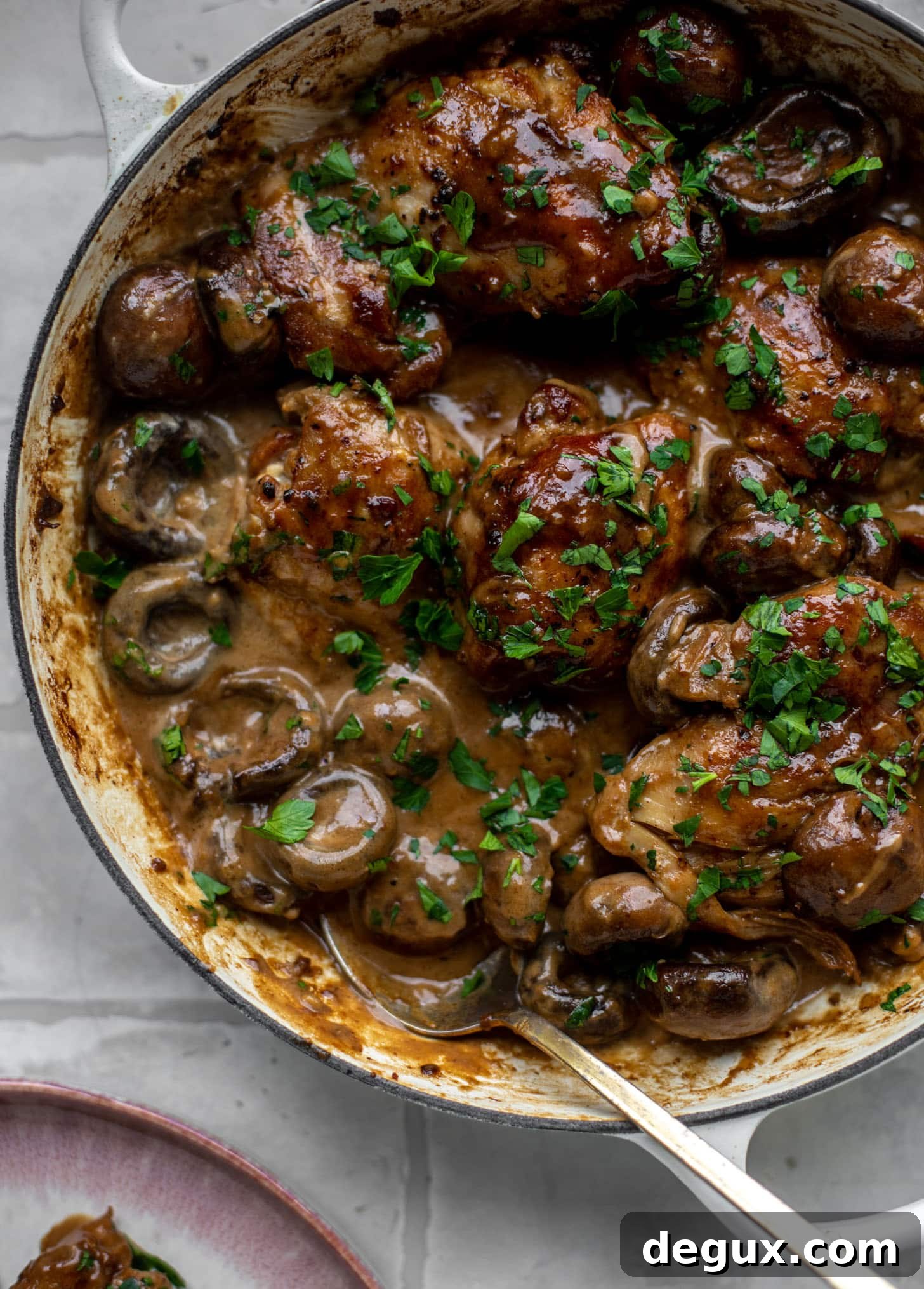 creamy balsamic chicken and mushrooms