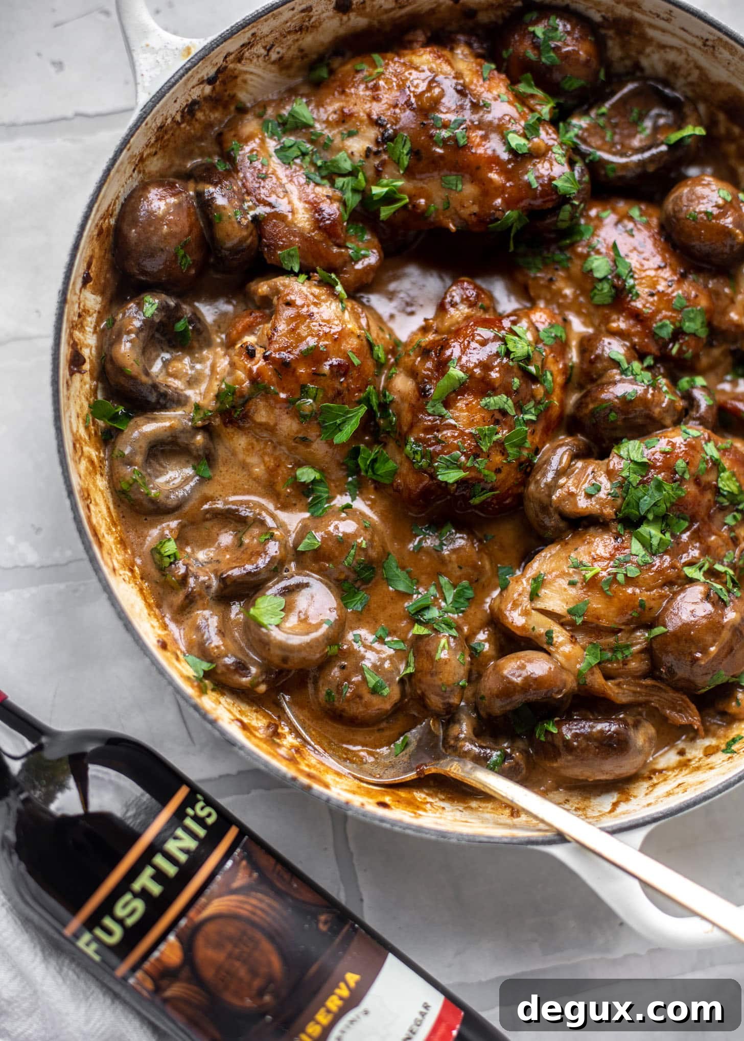 creamy balsamic chicken and mushrooms