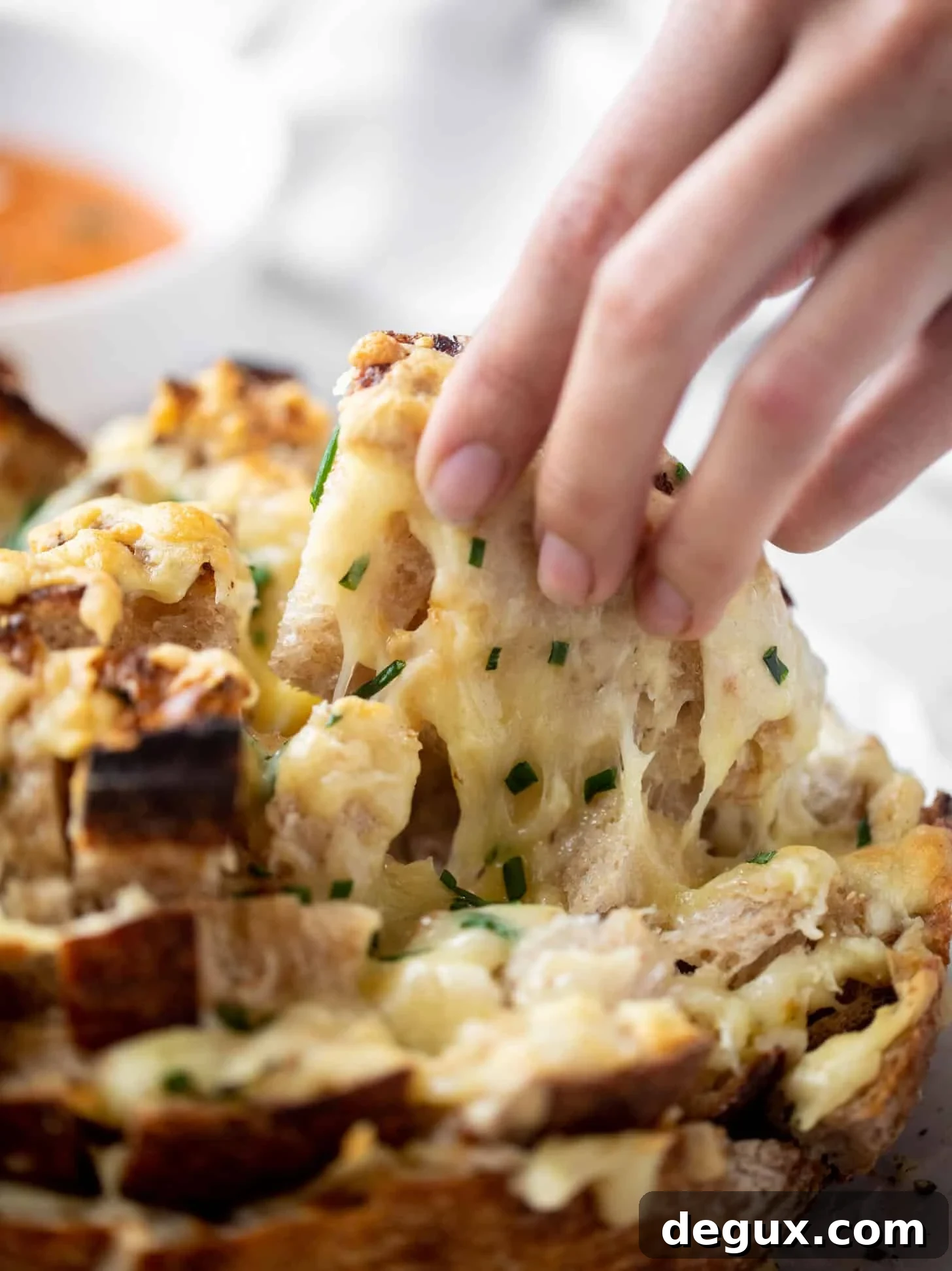 smoked cheddar pull apart bread