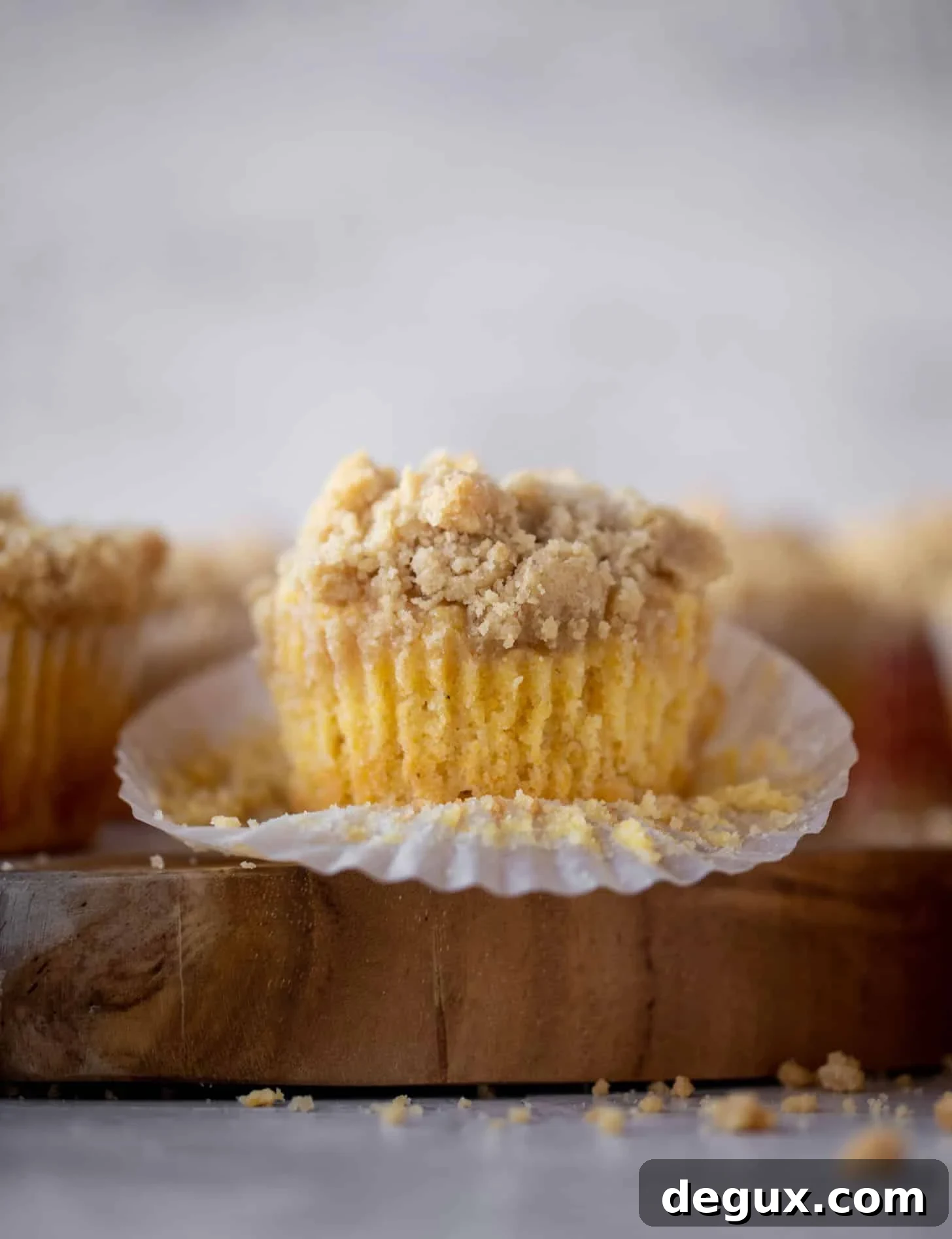 Buttery Cornbread Crumb Muffins: Crispy Streusel Topping 2 cornbread crumb muffins