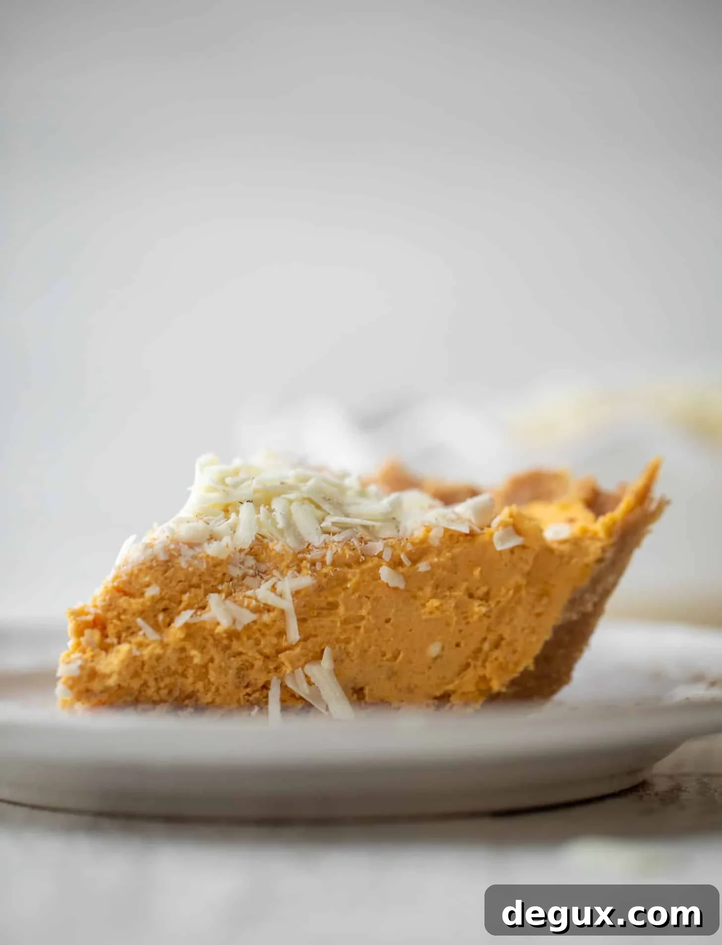 pumpkin mousse pie with white chocolate