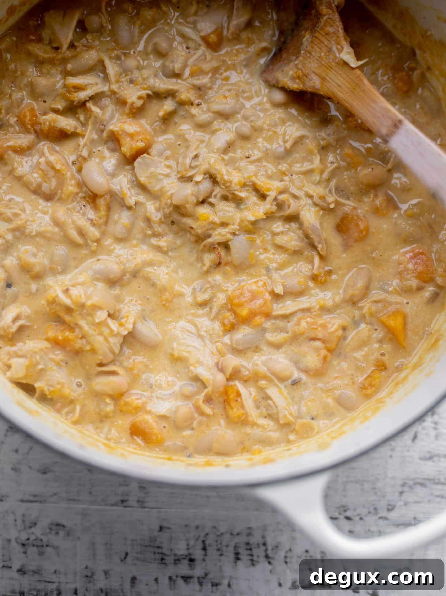 Creamy Butternut Squash White Chicken Chili Recipe 5 butternut white chicken chili