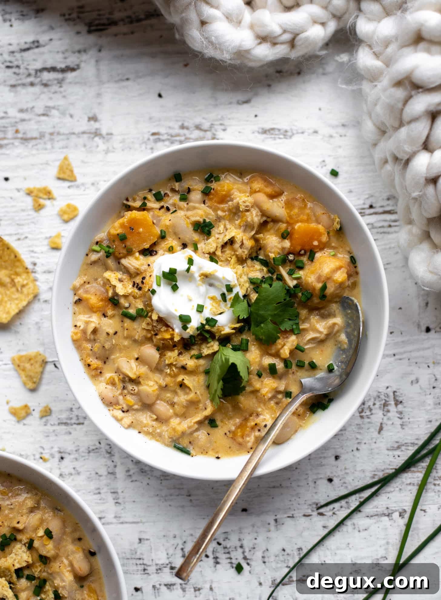 Creamy Butternut Squash White Chicken Chili Recipe 9 butternut white chicken chili