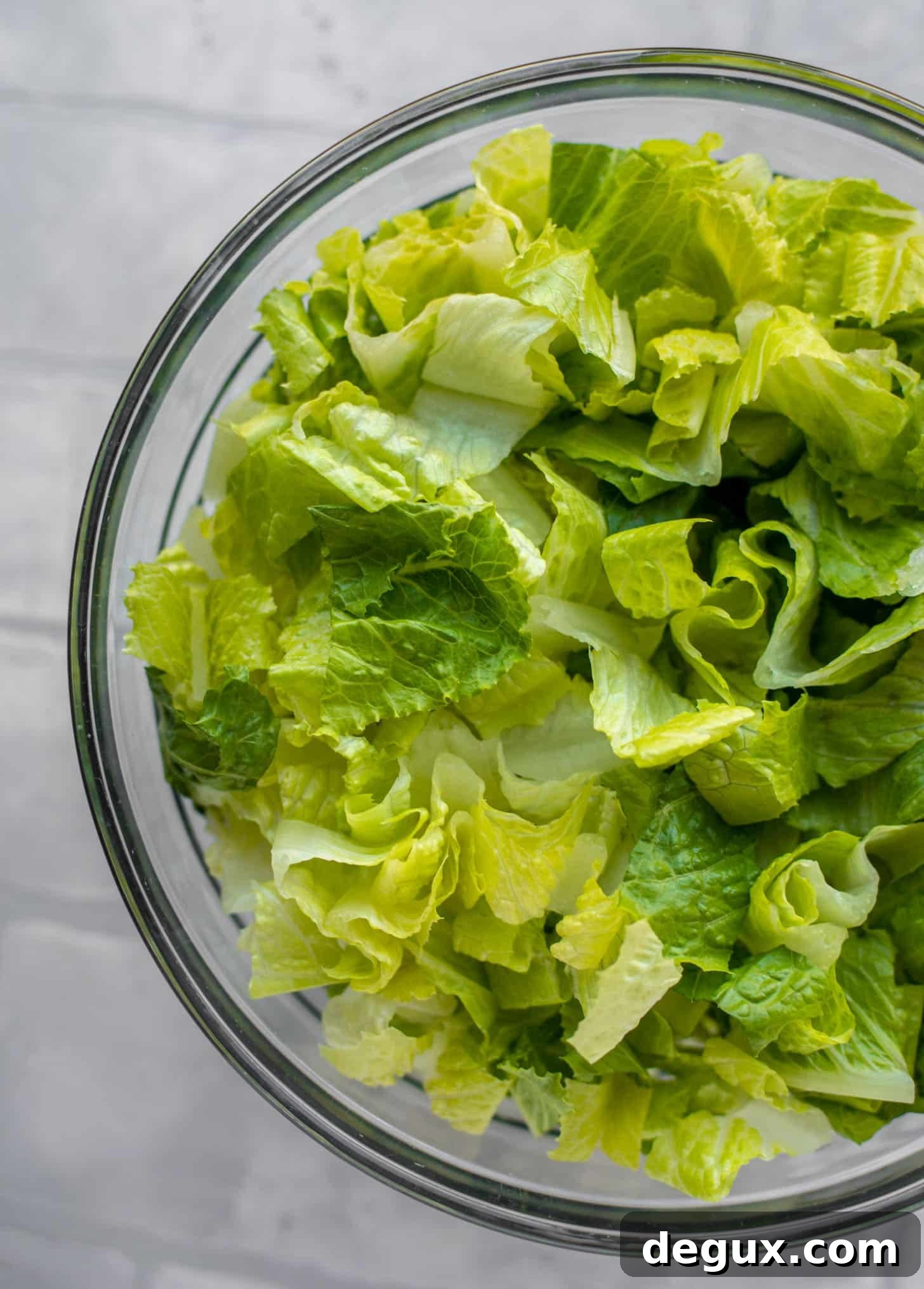 chopped romaine lettuce