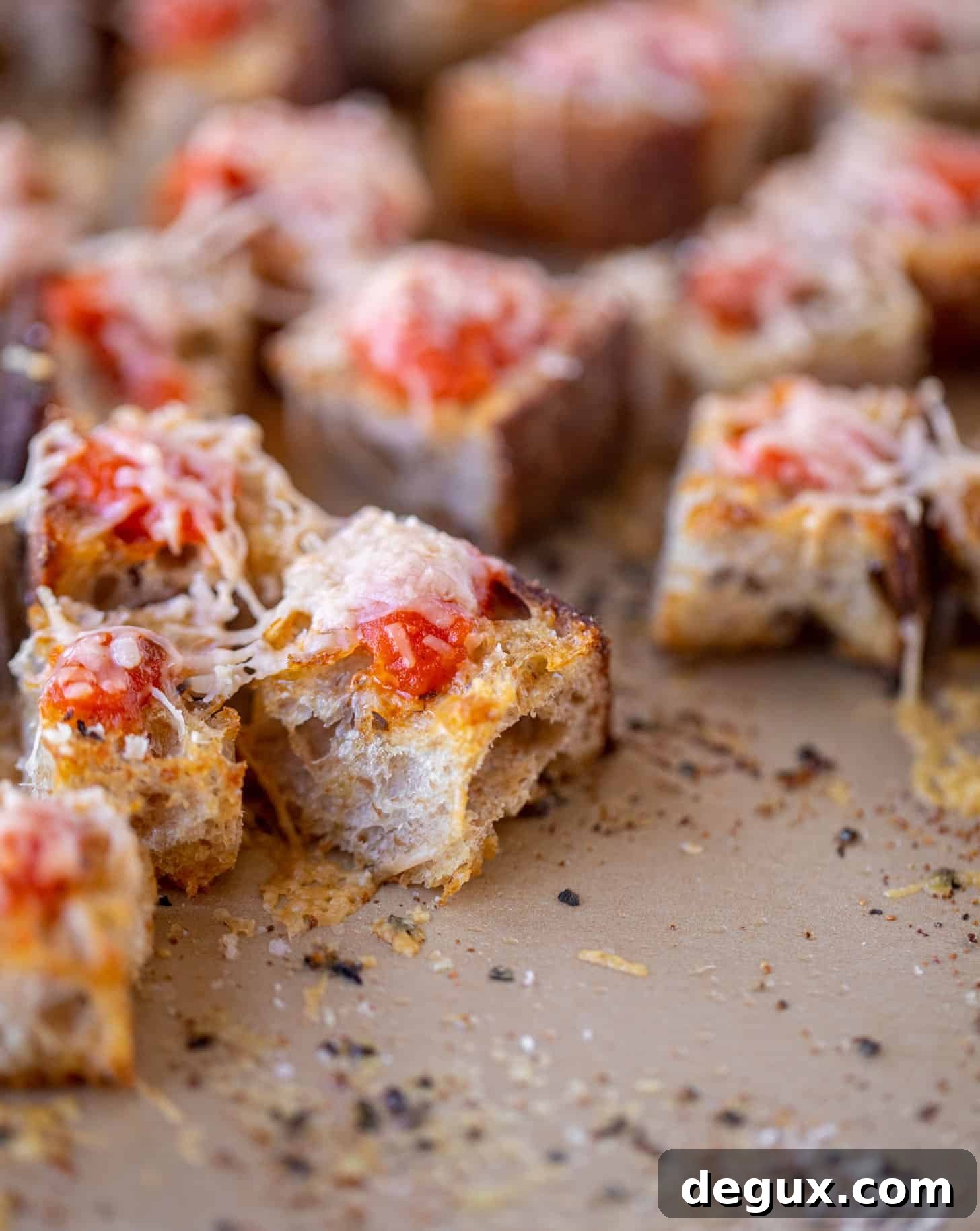 toasty pizza croutons