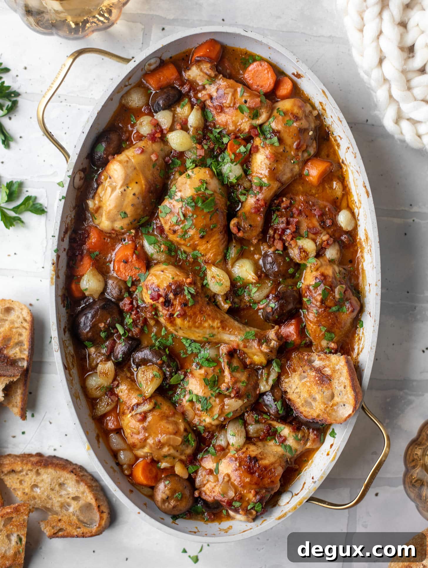 rosé coq au vin recipe