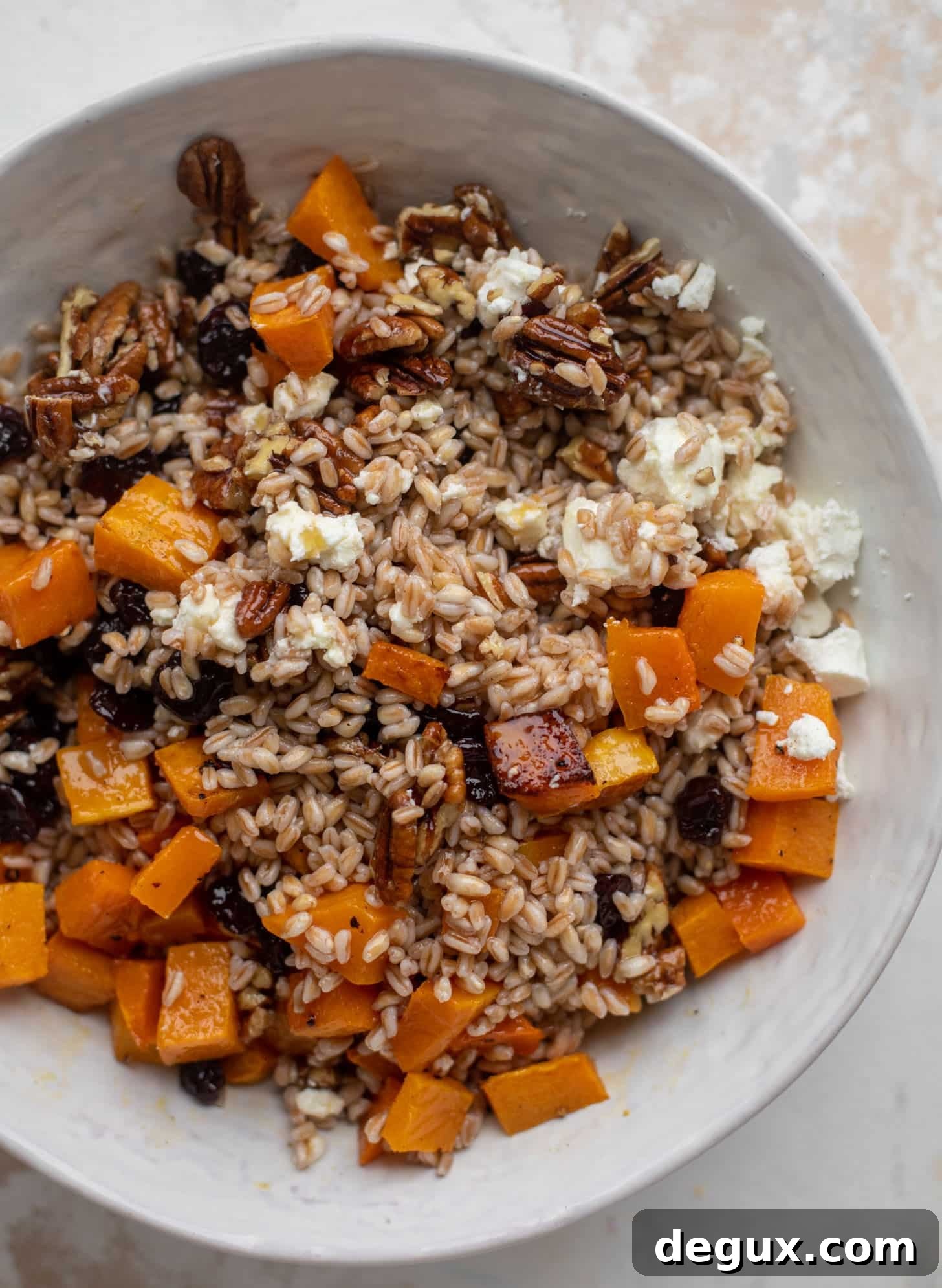 Winter Farro Salad with Cranberry Cinnamon Vinaigrette 6 winter farro salad with cranberry cinnamon vinaigrette