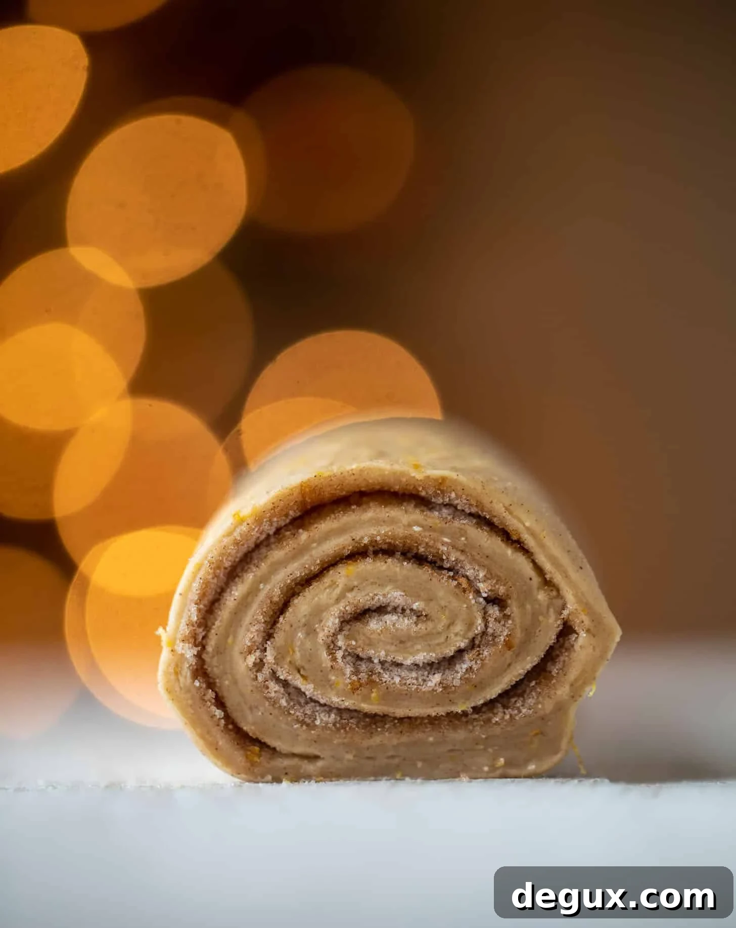 orange cinnamon roll dough