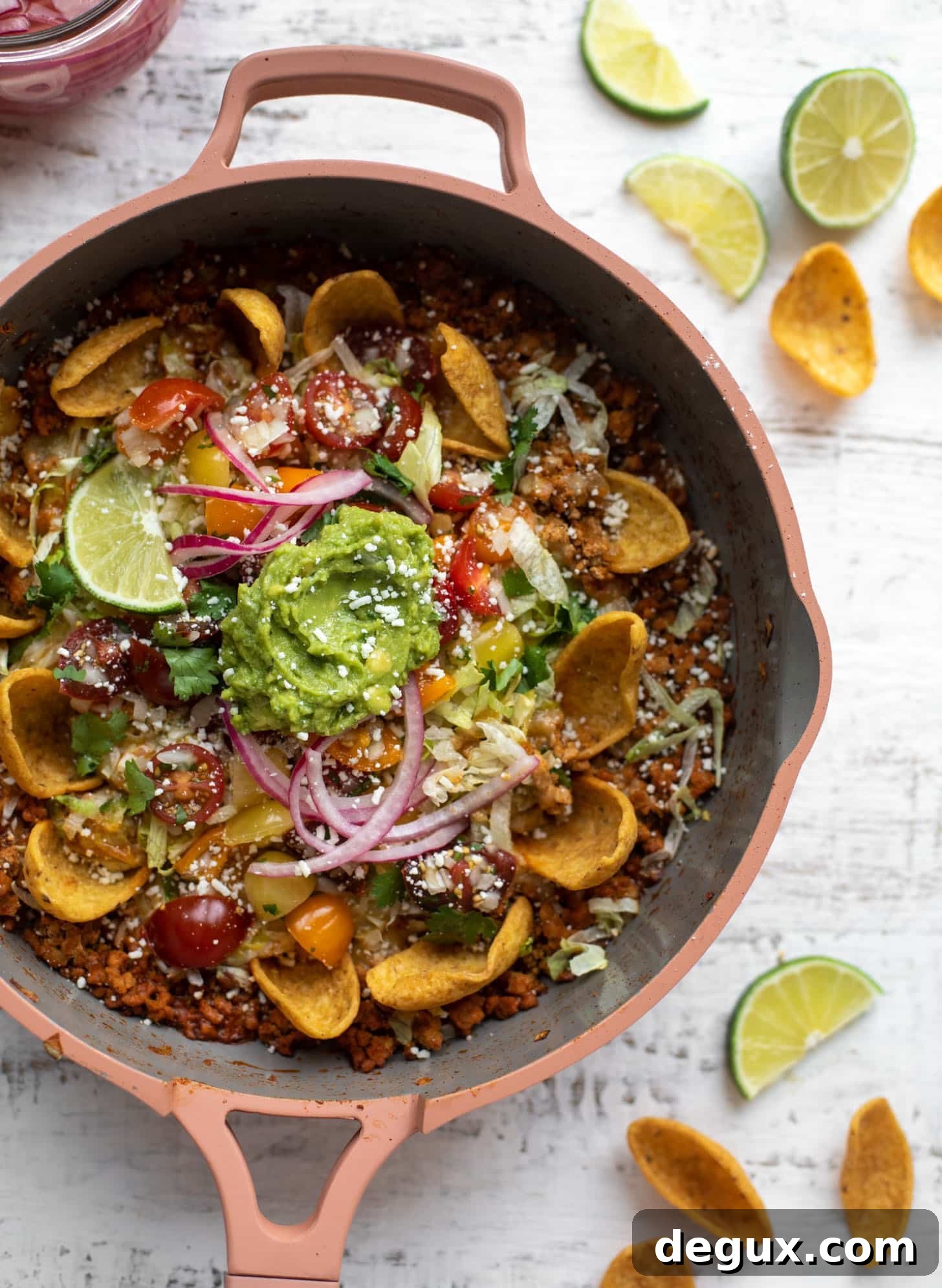 turkey taco nacho skillet