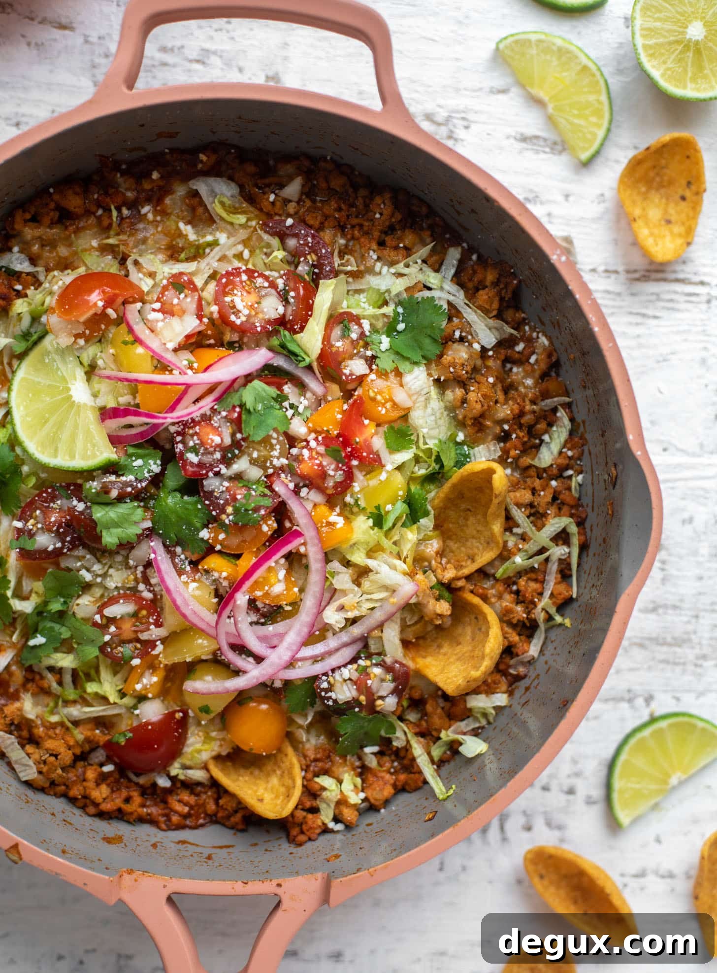 turkey taco nacho skillet