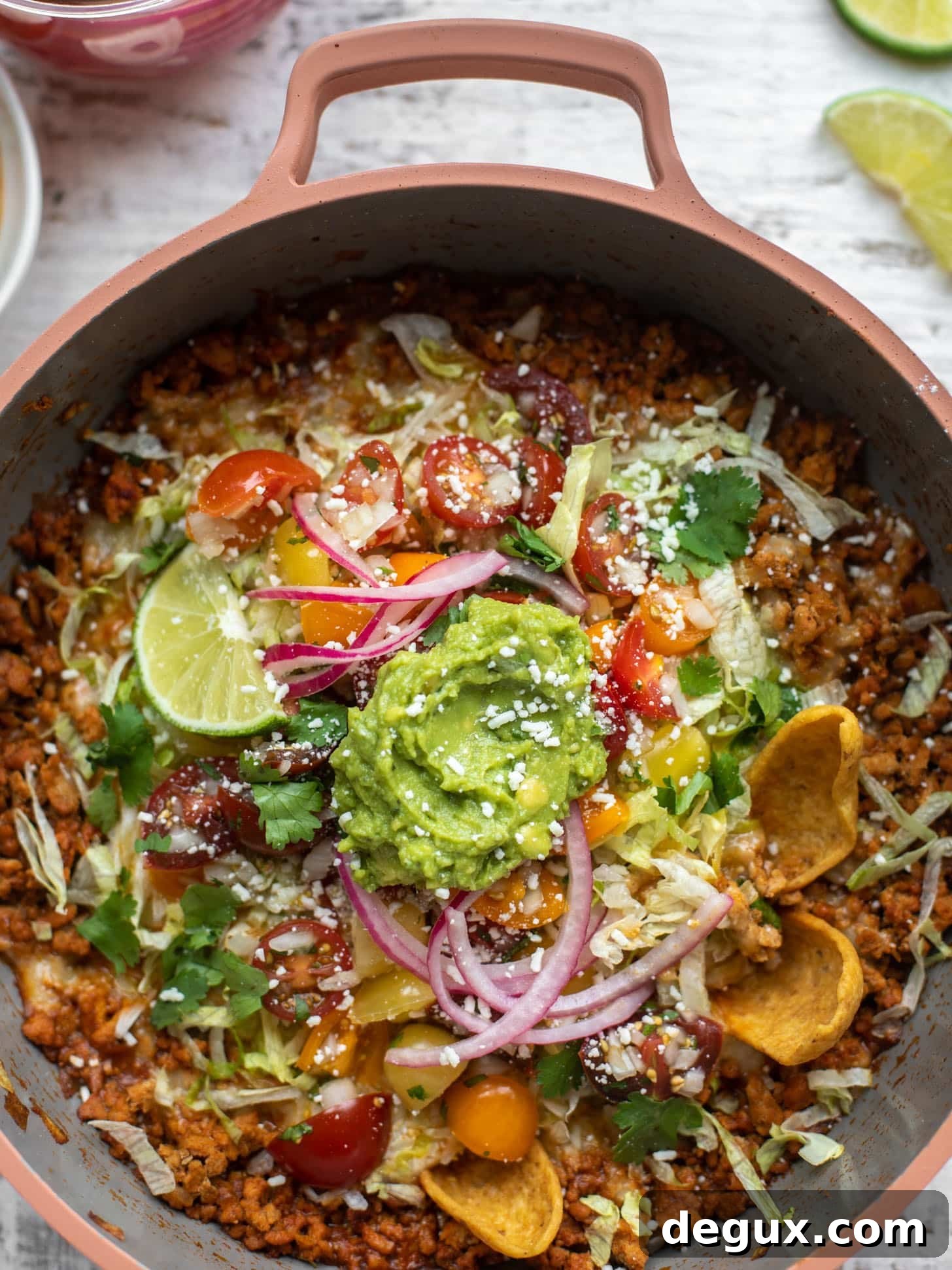 turkey taco nacho skillet