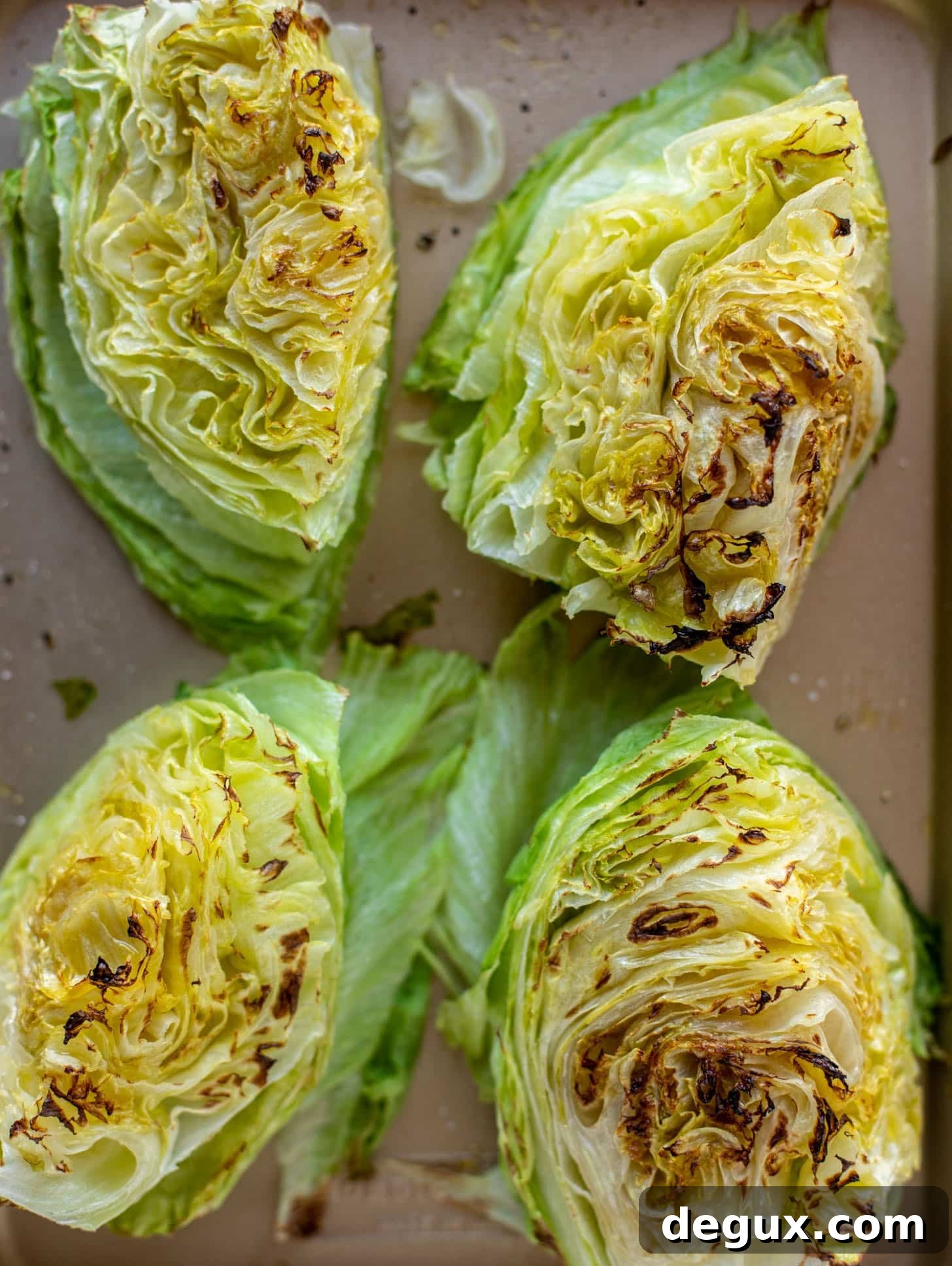 Broiled Iceberg Wedge Salad with Pomegranate Seeds & Pistachios 4 broiled iceberg wedge