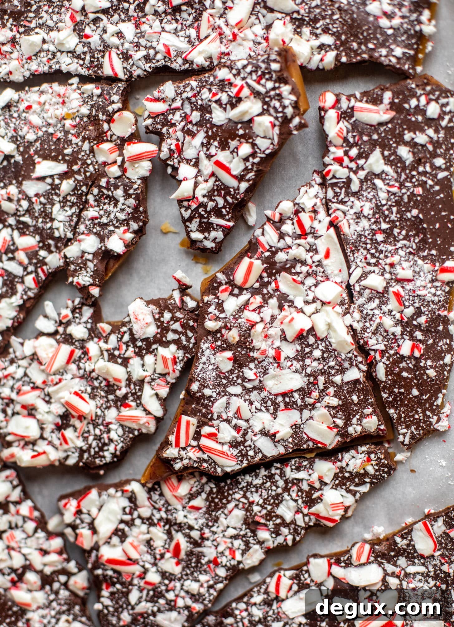 broken candy cane buttercrunch