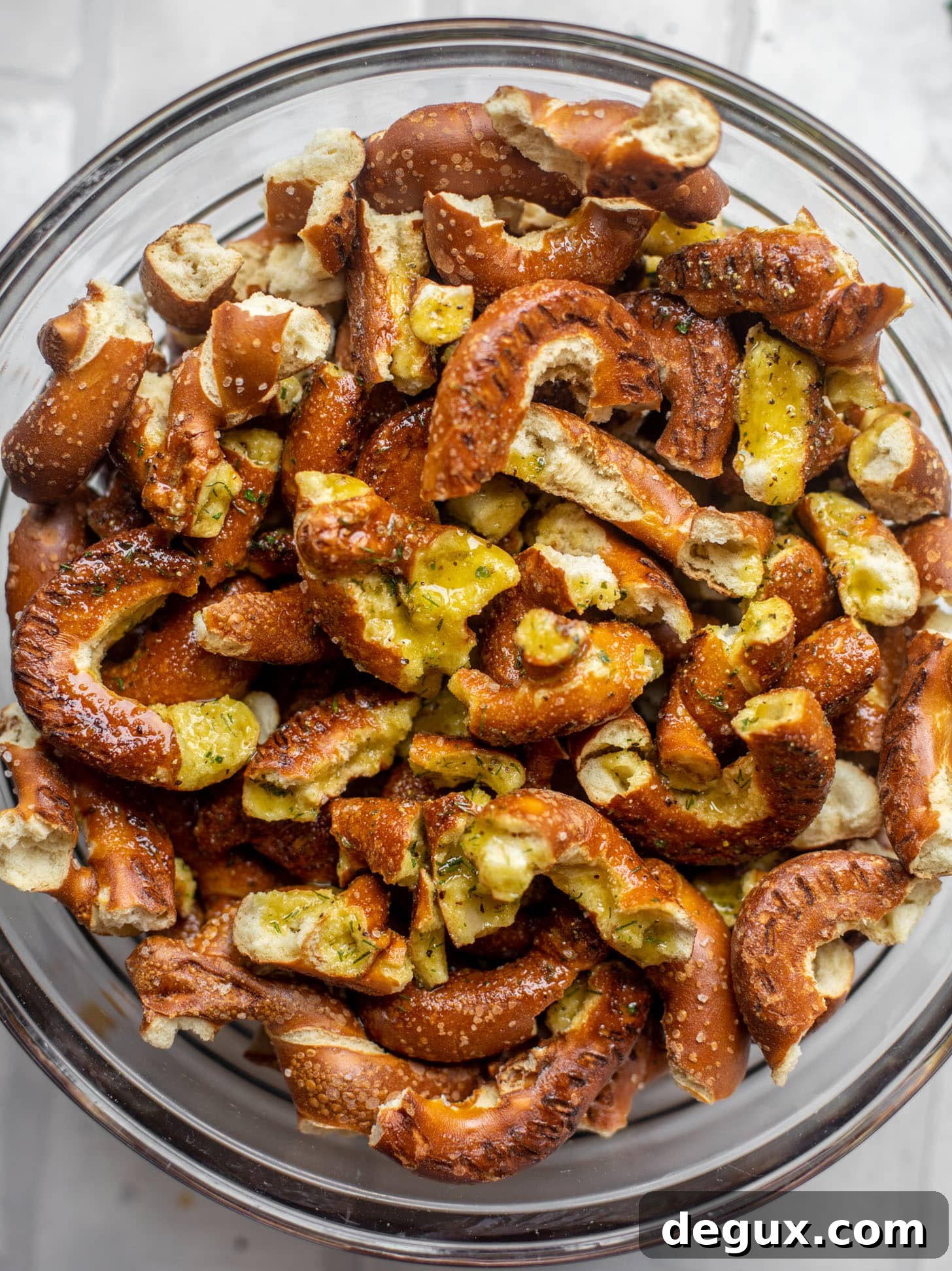 Addictive Seasoned Pretzels You Can’t Stop Eating 6 seasoned pretzels ready for the oven