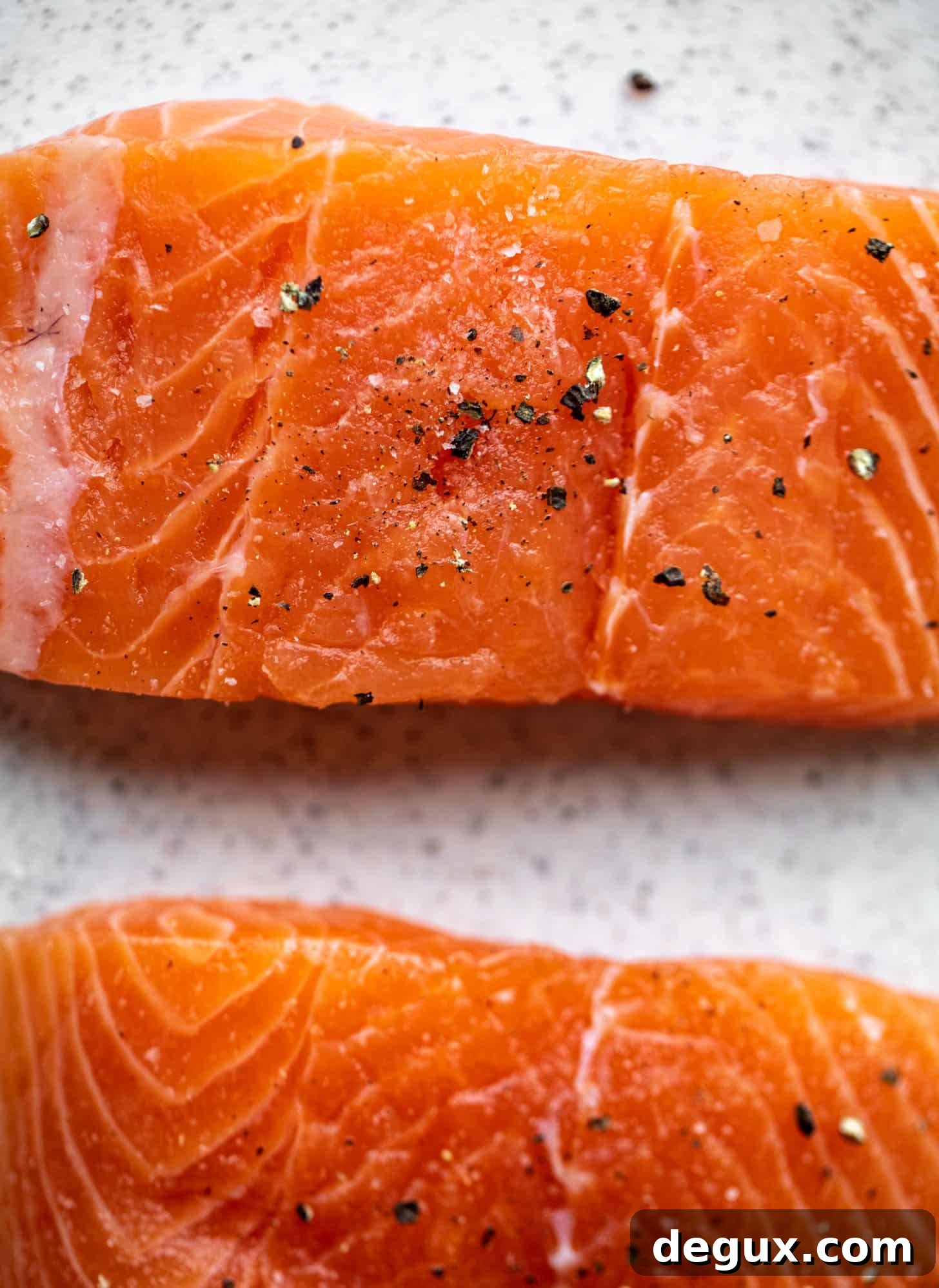 Lemon Brown Butter Salmon Recipe: Crisped Skin & Tangy Sauce 3 fresh salmon with salt and pepper