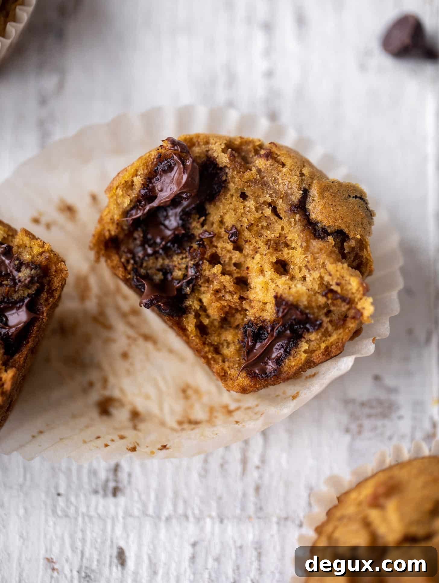 Moist Pumpkin Chocolate Chip Muffins Recipe for Fall Baking 9 pumpkin chocolate chip muffins