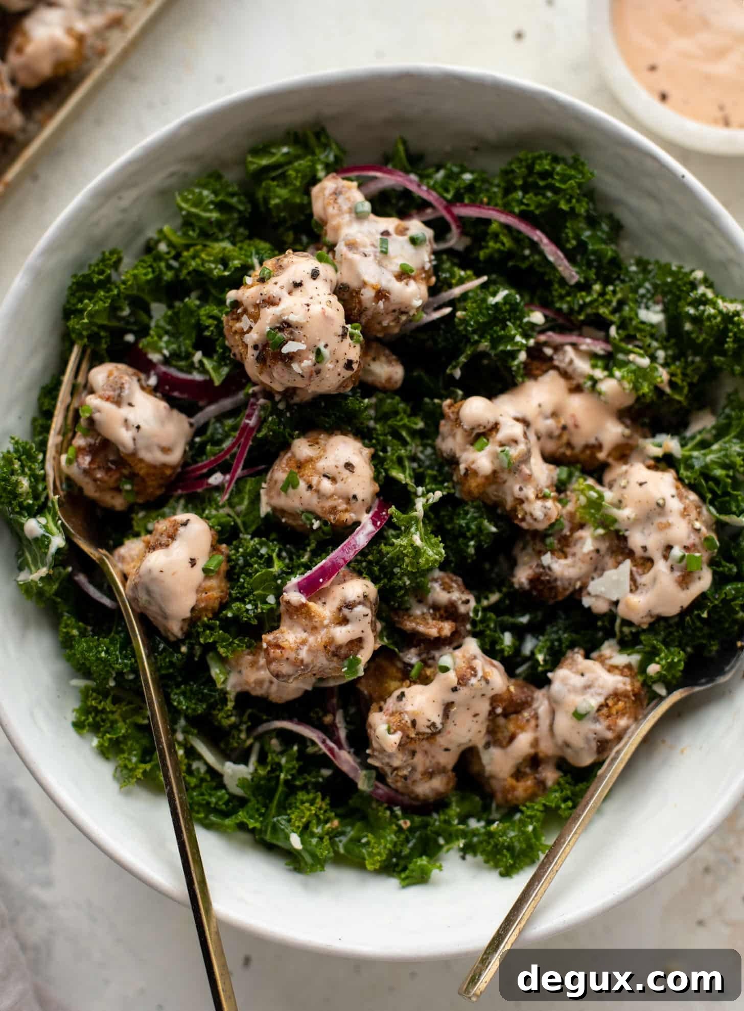 bang bang cauliflower kale salad