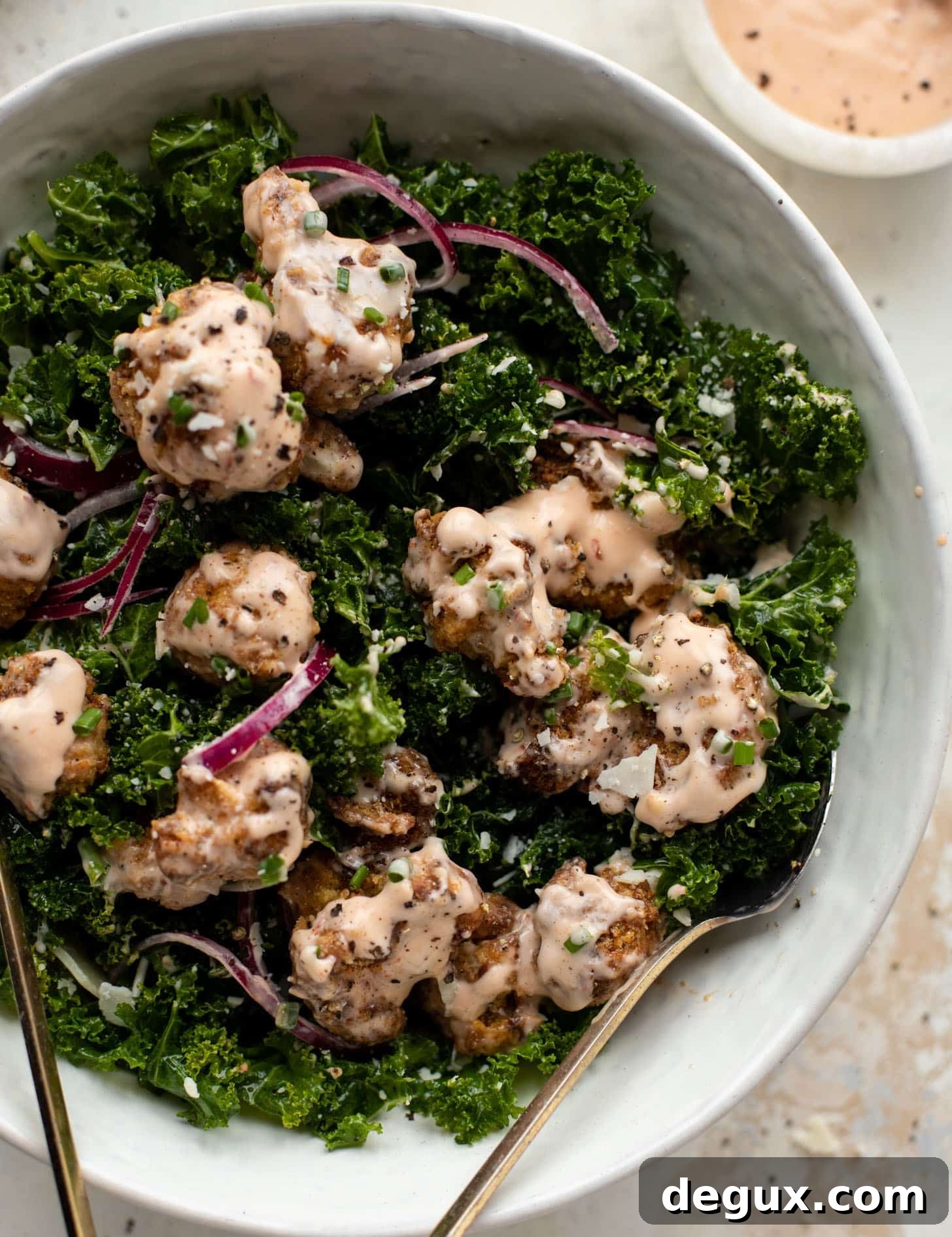 bang bang cauliflower kale salad
