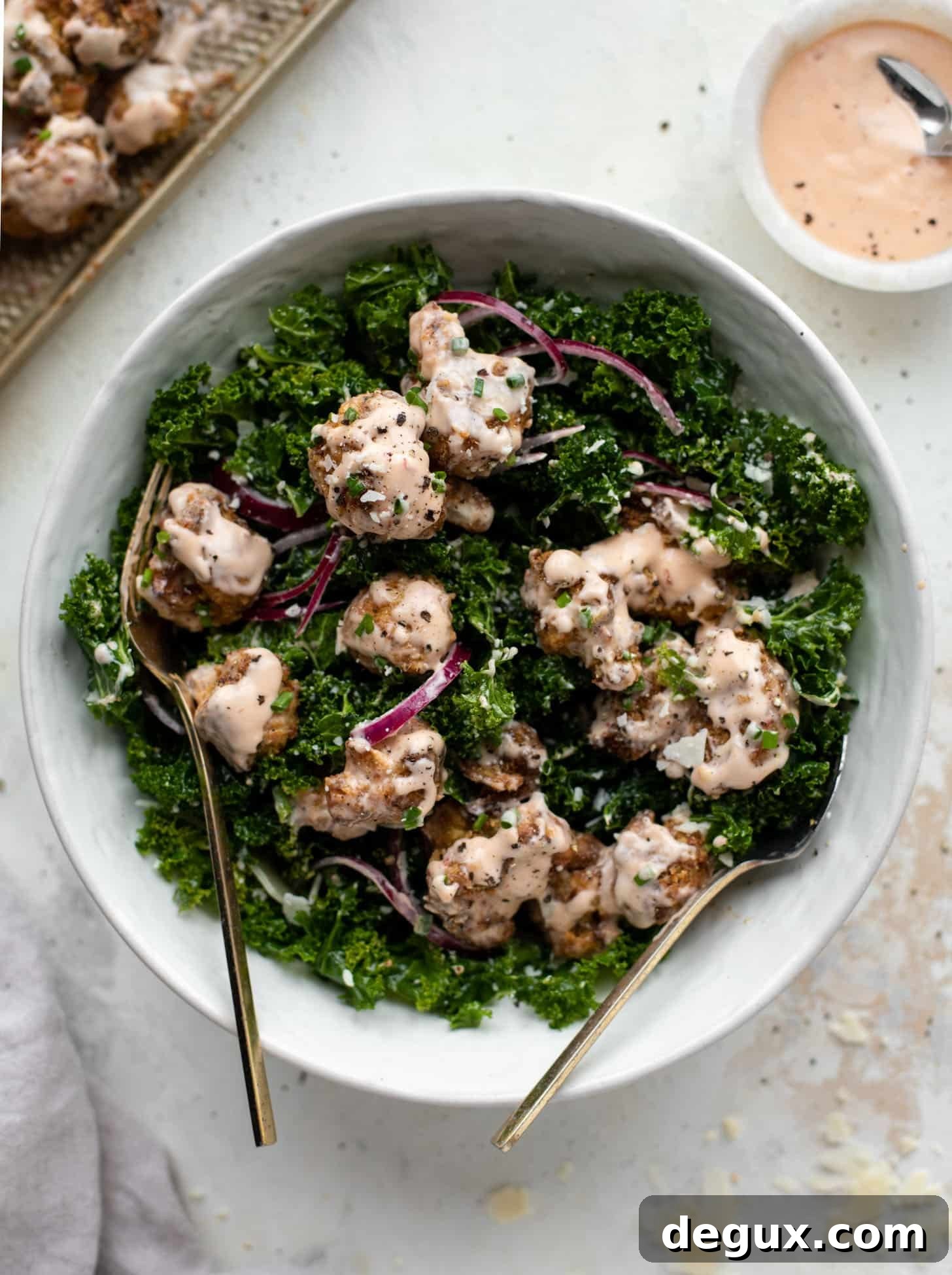 bang bang cauliflower kale salad