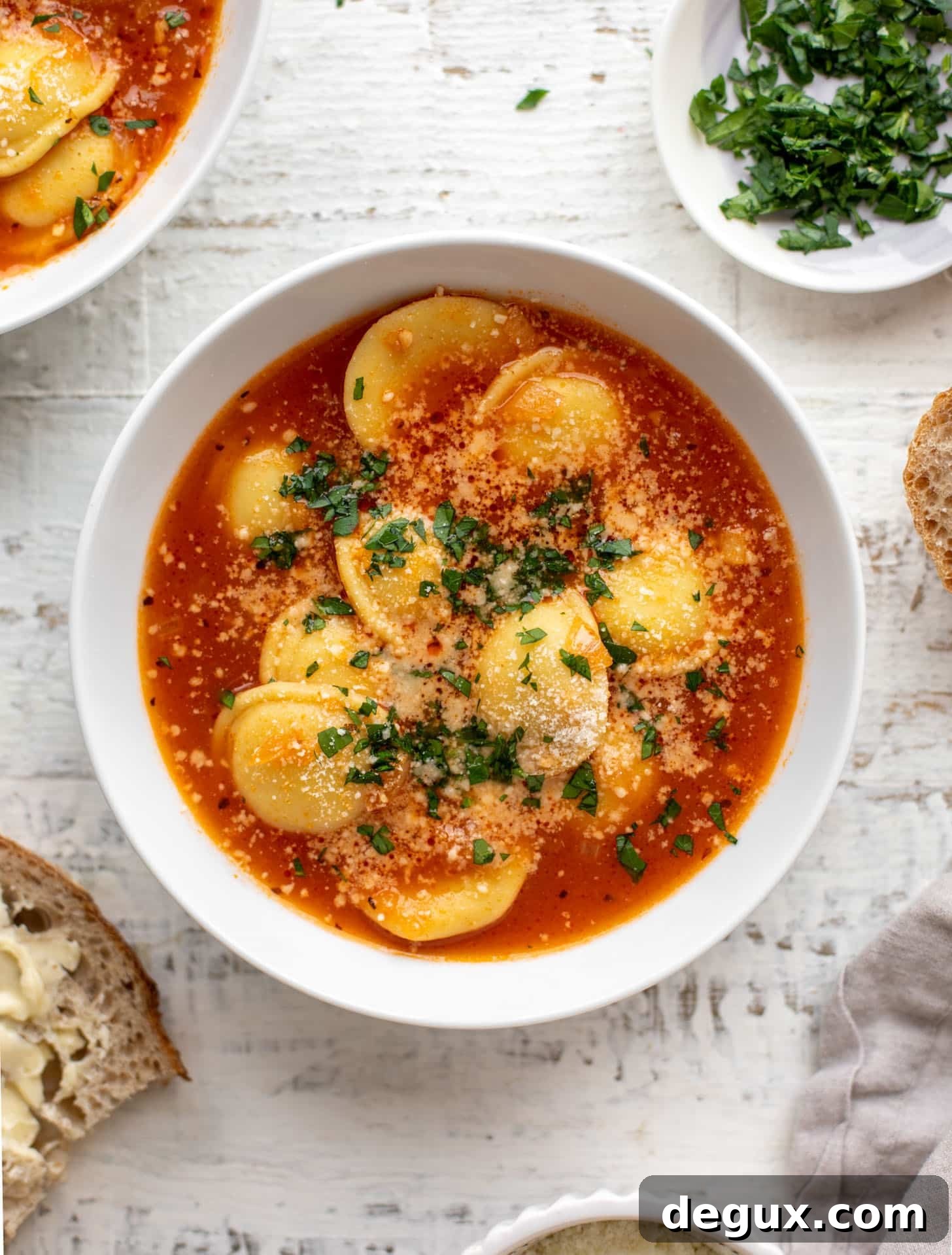 Weeknight Ravioli Soup with Spinach and Parmesan 5 quick and easy ravioli soup