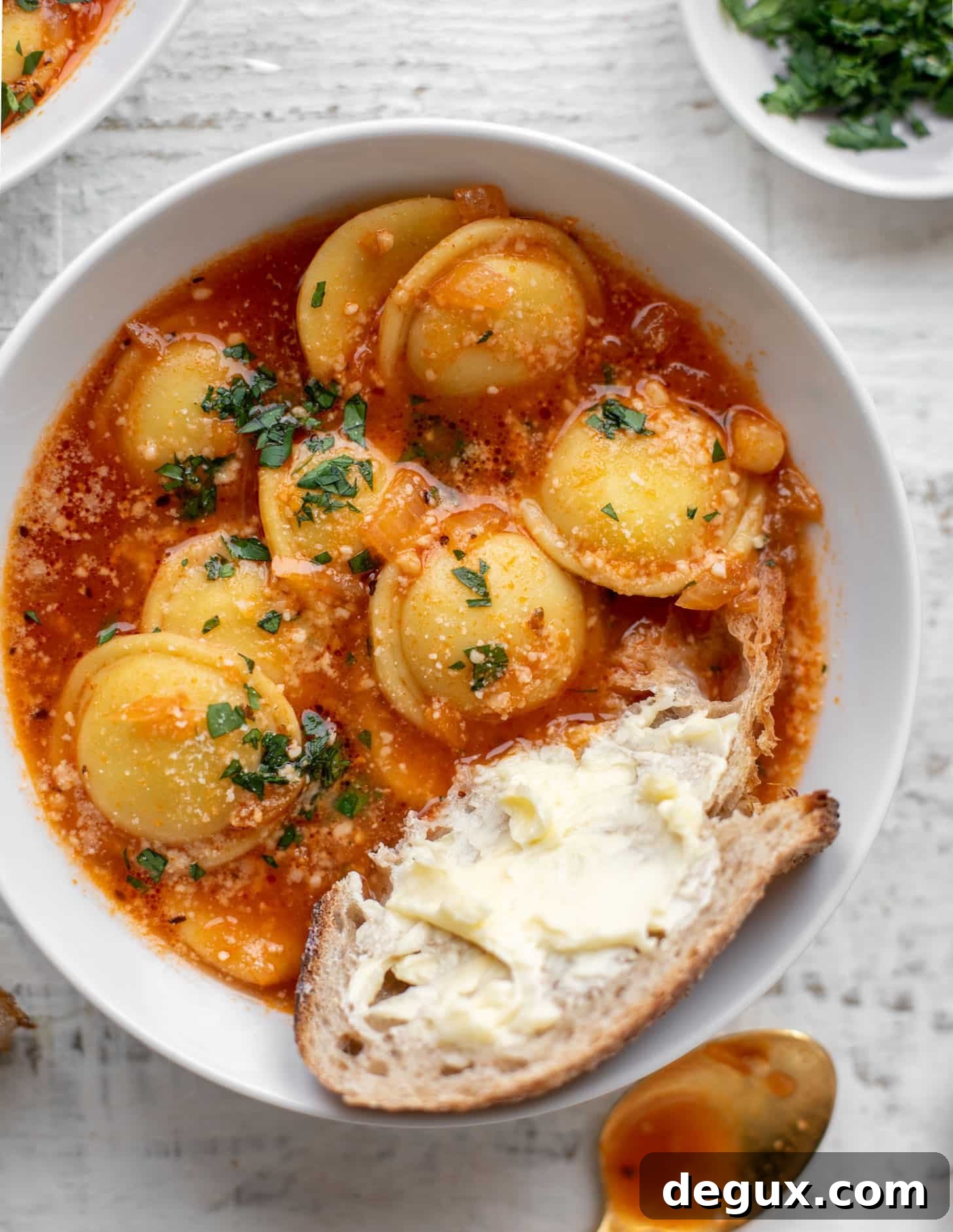Weeknight Ravioli Soup with Spinach and Parmesan 7 quick and easy ravioli soup