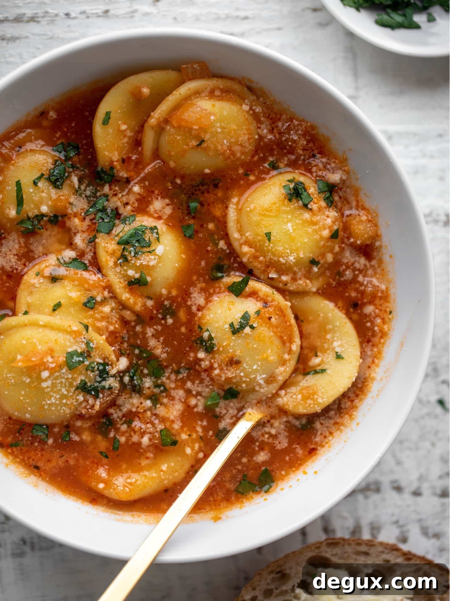 Weeknight Ravioli Soup with Spinach and Parmesan 9 quick and easy ravioli soup