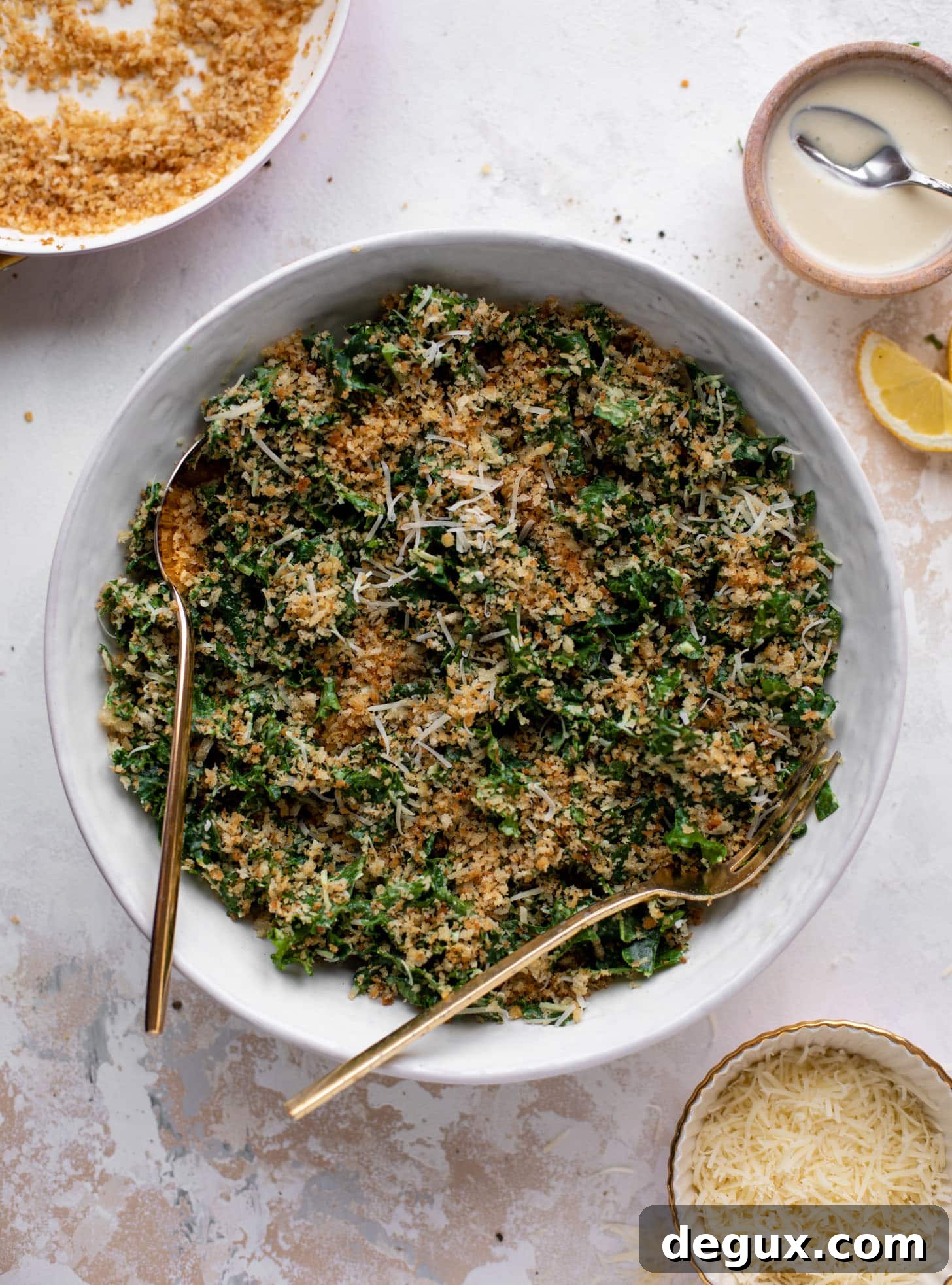 kale caesar crunch salad