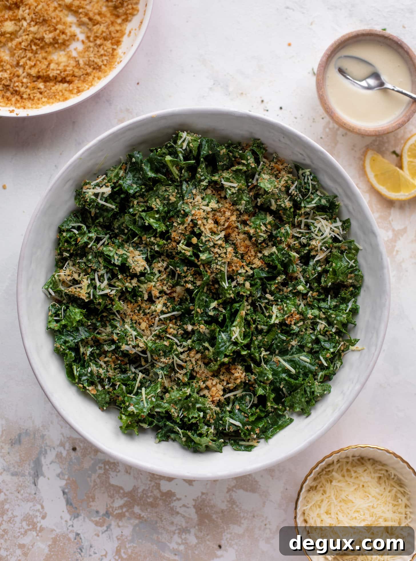 kale caesar crunch salad