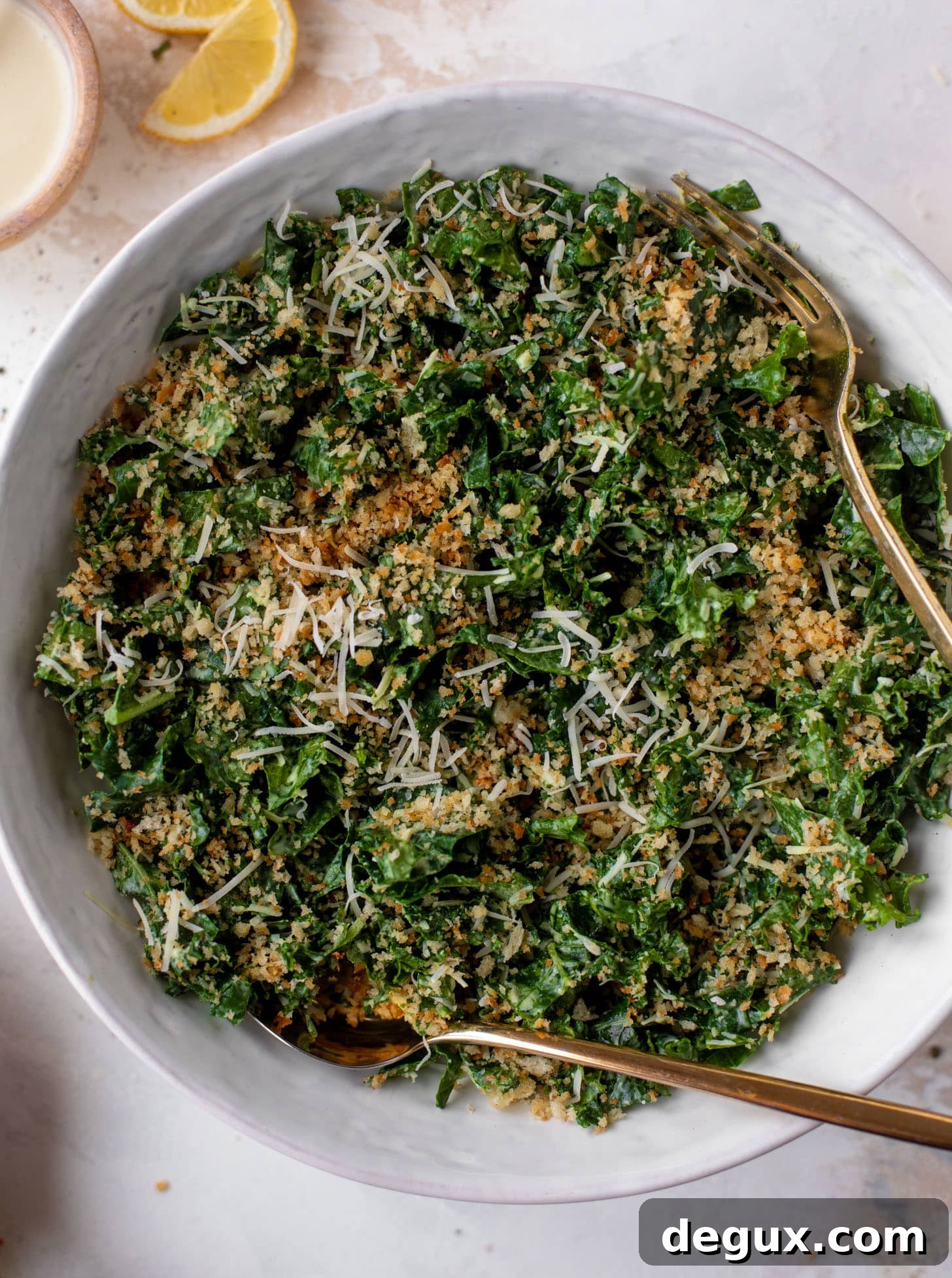 kale caesar crunch salad